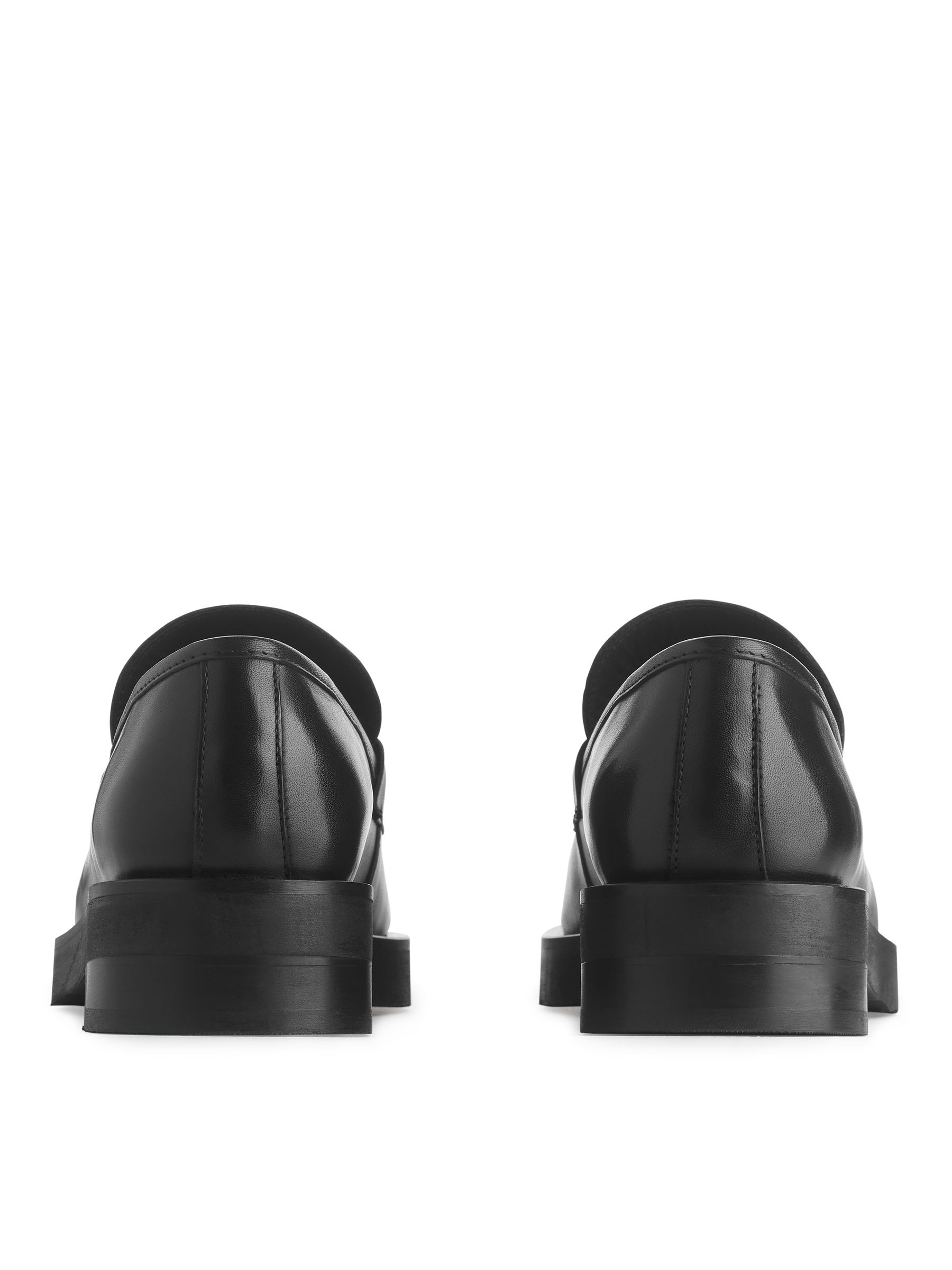 Leather Penny Loafers - Black - Women - StillMedia/DescriptiveStillLife - 2