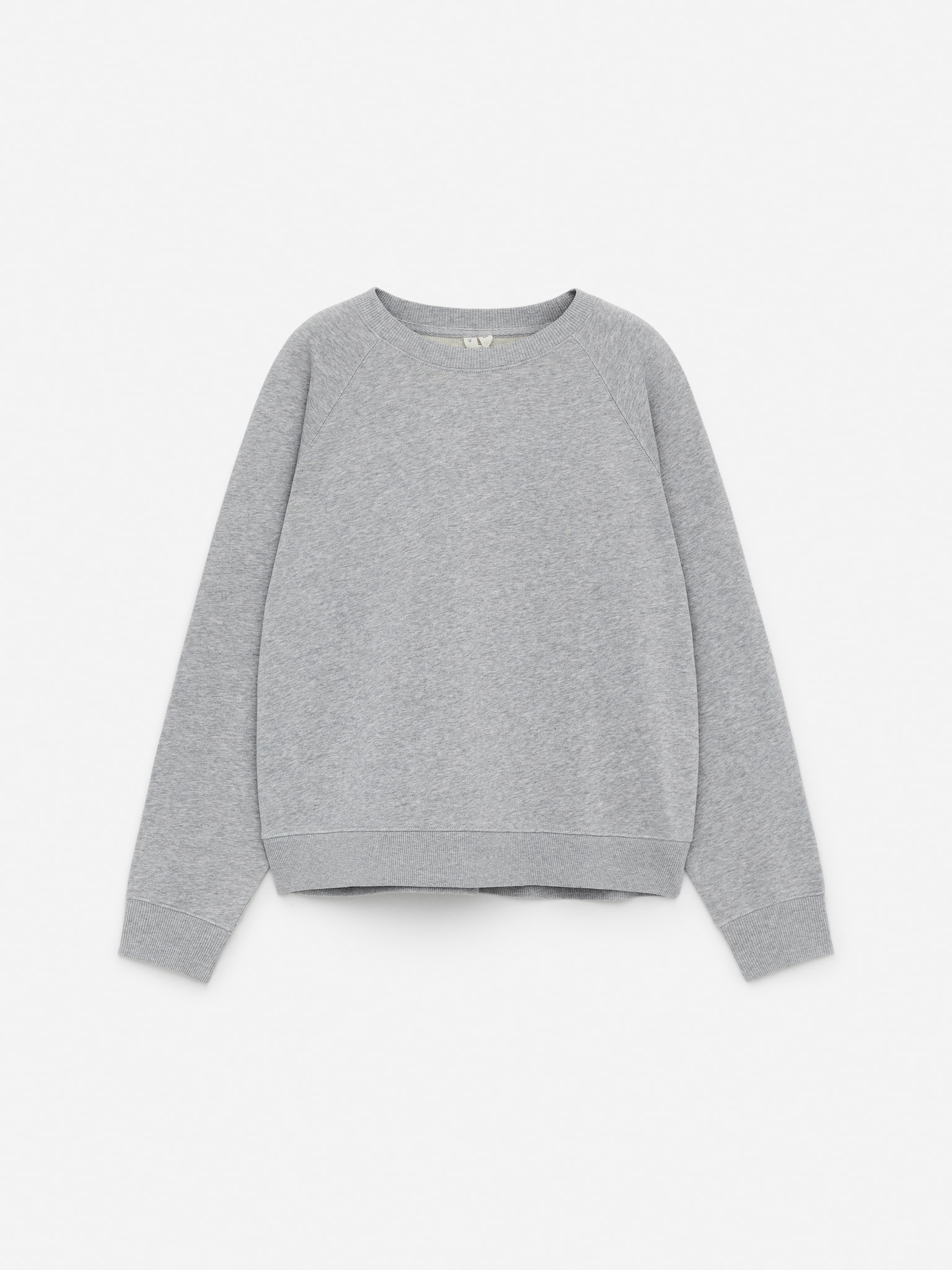 Frottee-Sweatshirt - Graumeliert/Blau/Dunkelblau - 2