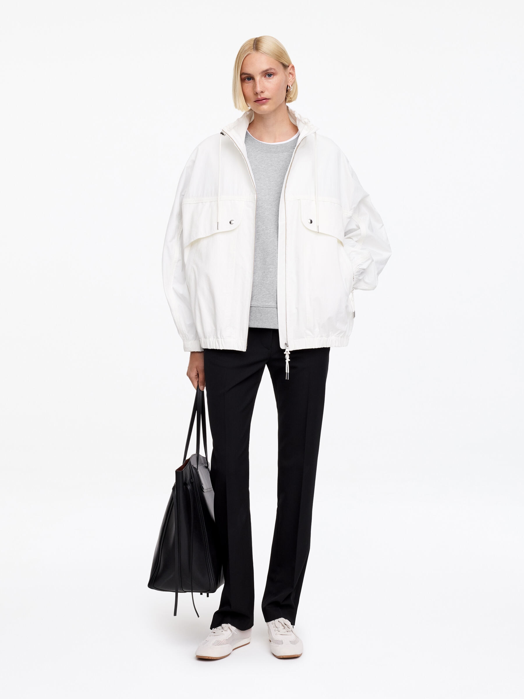 Terry Sweatshirt - Grey Melange - Regular fit - Women - StillMedia/Lookbook - 14