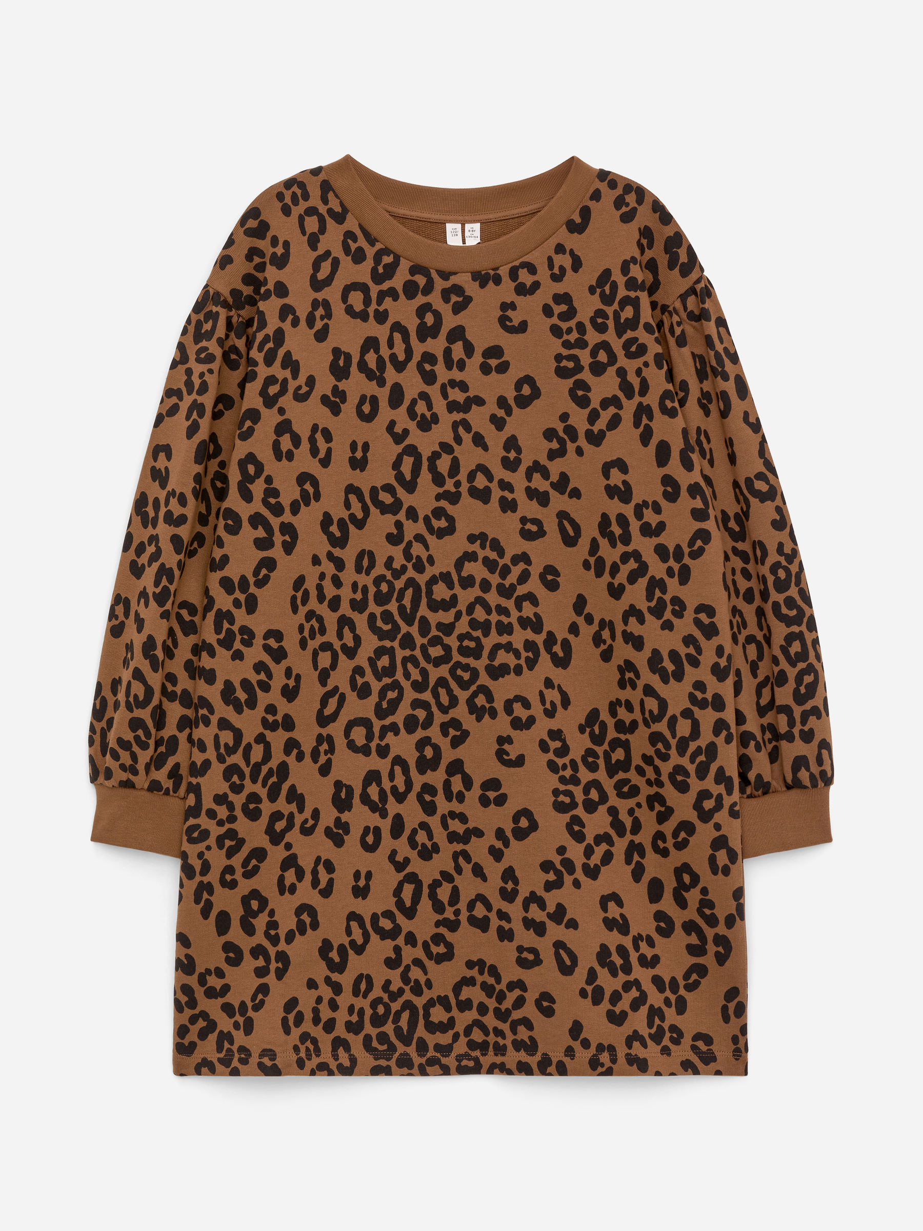 Cotton Sweatshirt Dress-#68513C-17649