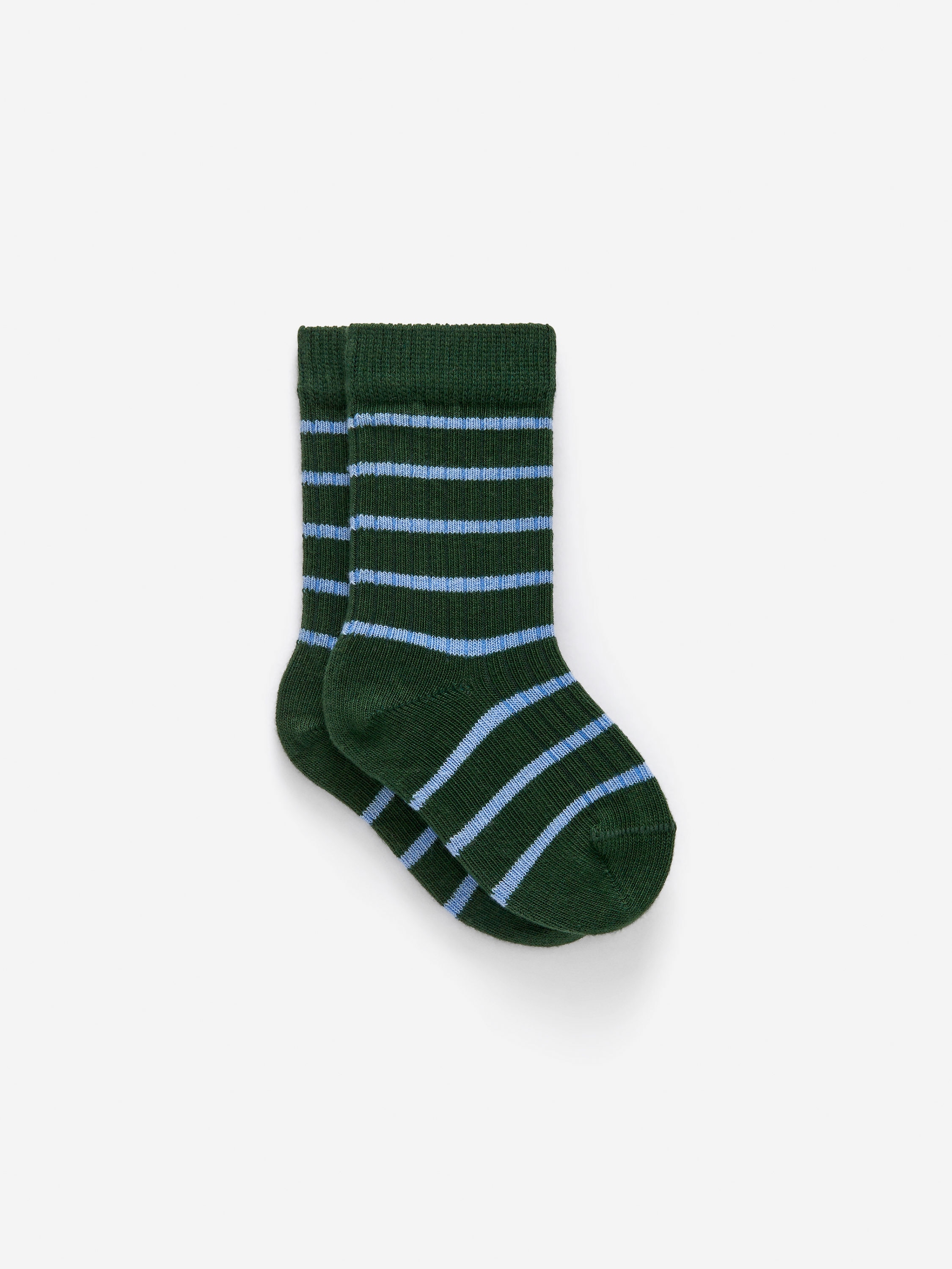 Rib Knit Baby Socks, 5 Pairs - Green/Blue - Children - StillMedia/DescriptiveStillLife - 2