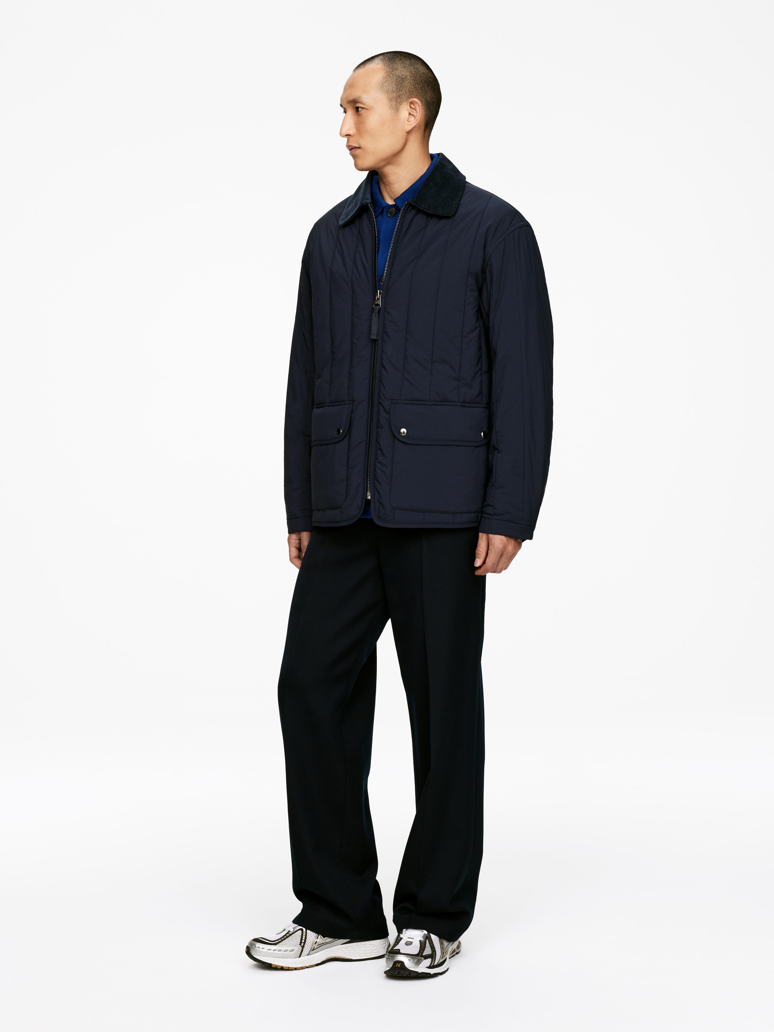 Quilted Jacket - Dark Blue - Regular fit - Men - StillMedia/Lookbook - 9