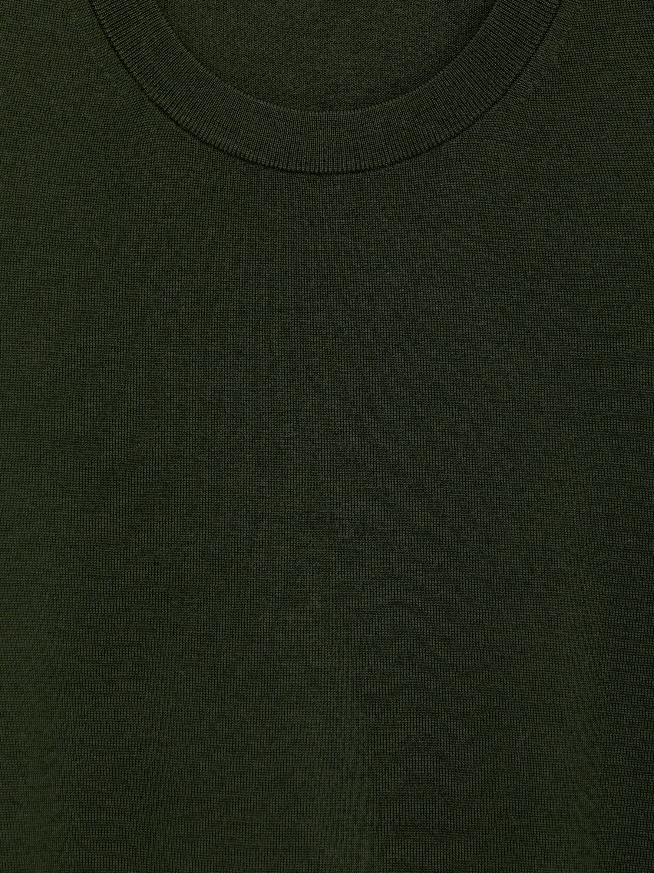 Ver imagen más grande: Jersey de punto fino en lana merino - Verde oscuro - HOMBRE | H&M ES 6