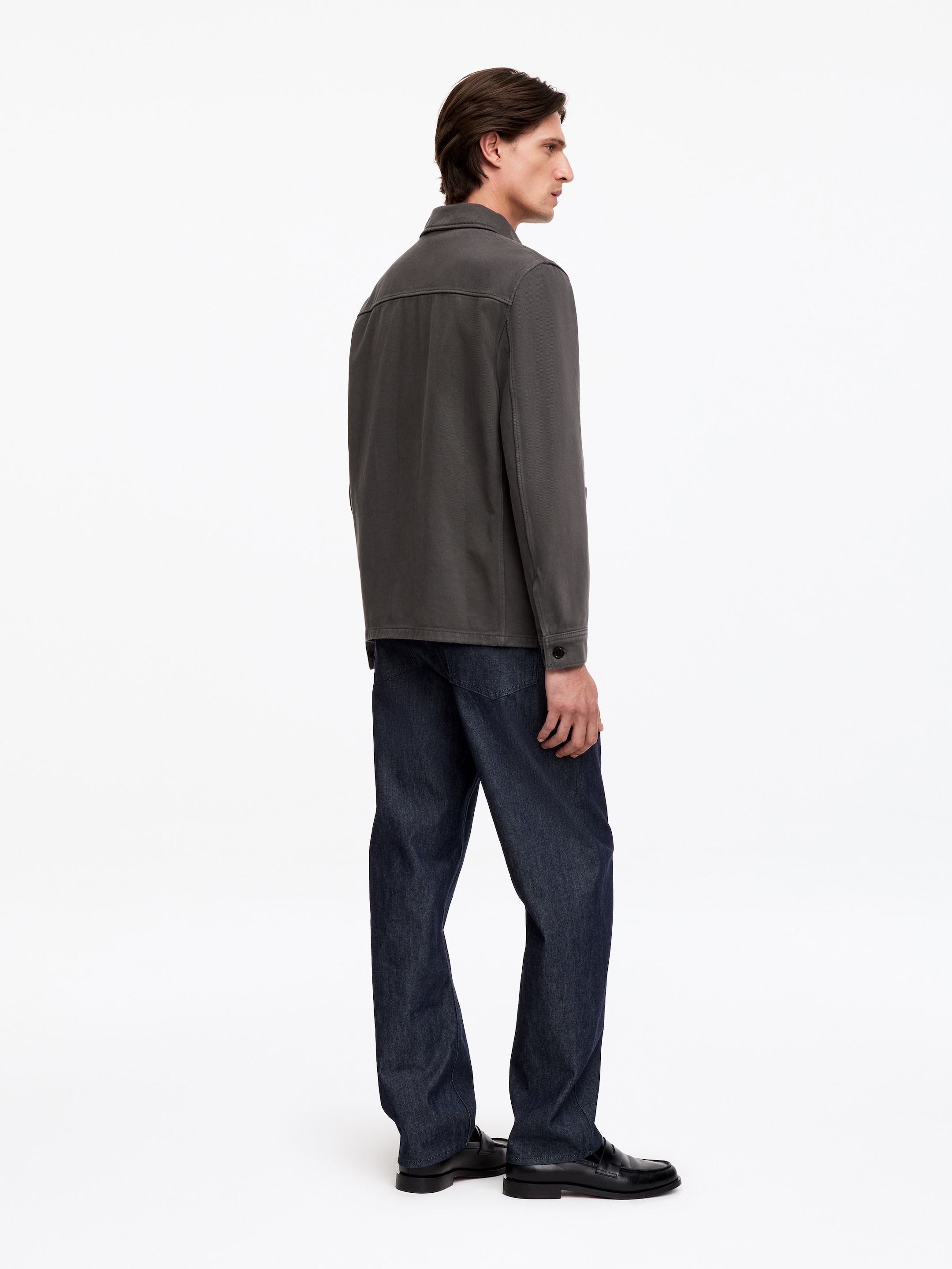 Überhemd aus überfärbtem Twill - Grau - Regular Fit - Men - StillMedia/Lookbook - 5