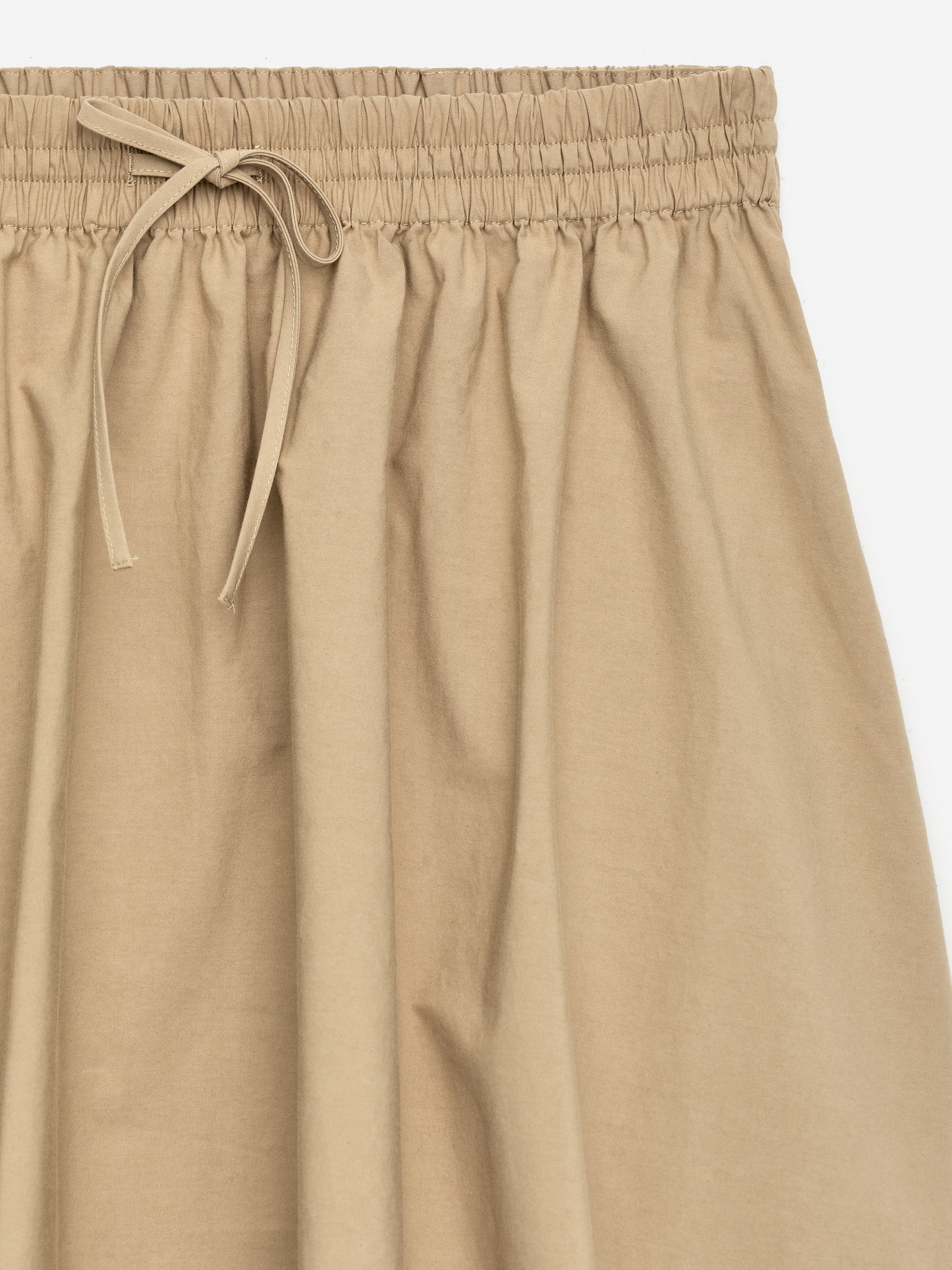 Zobrazit větší obrázek: Bavlněná midi sukně - Béžová - ŽENY | H&M CZ 6