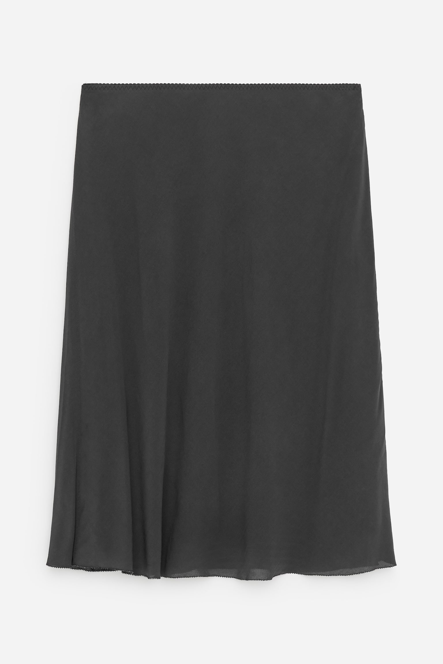 Jupe midi en mousseline - Noir/Blanc cassé - 2