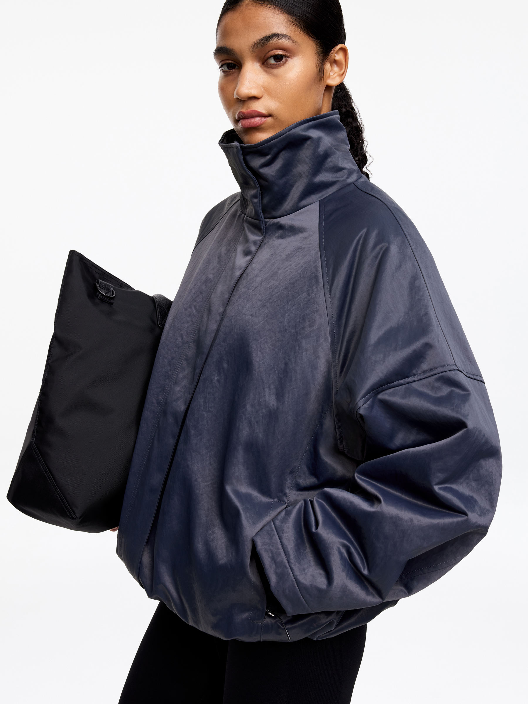 Lightly Padded jacket - Dark Blue - Regular fit - Women - StillMedia/Lookbook - 3