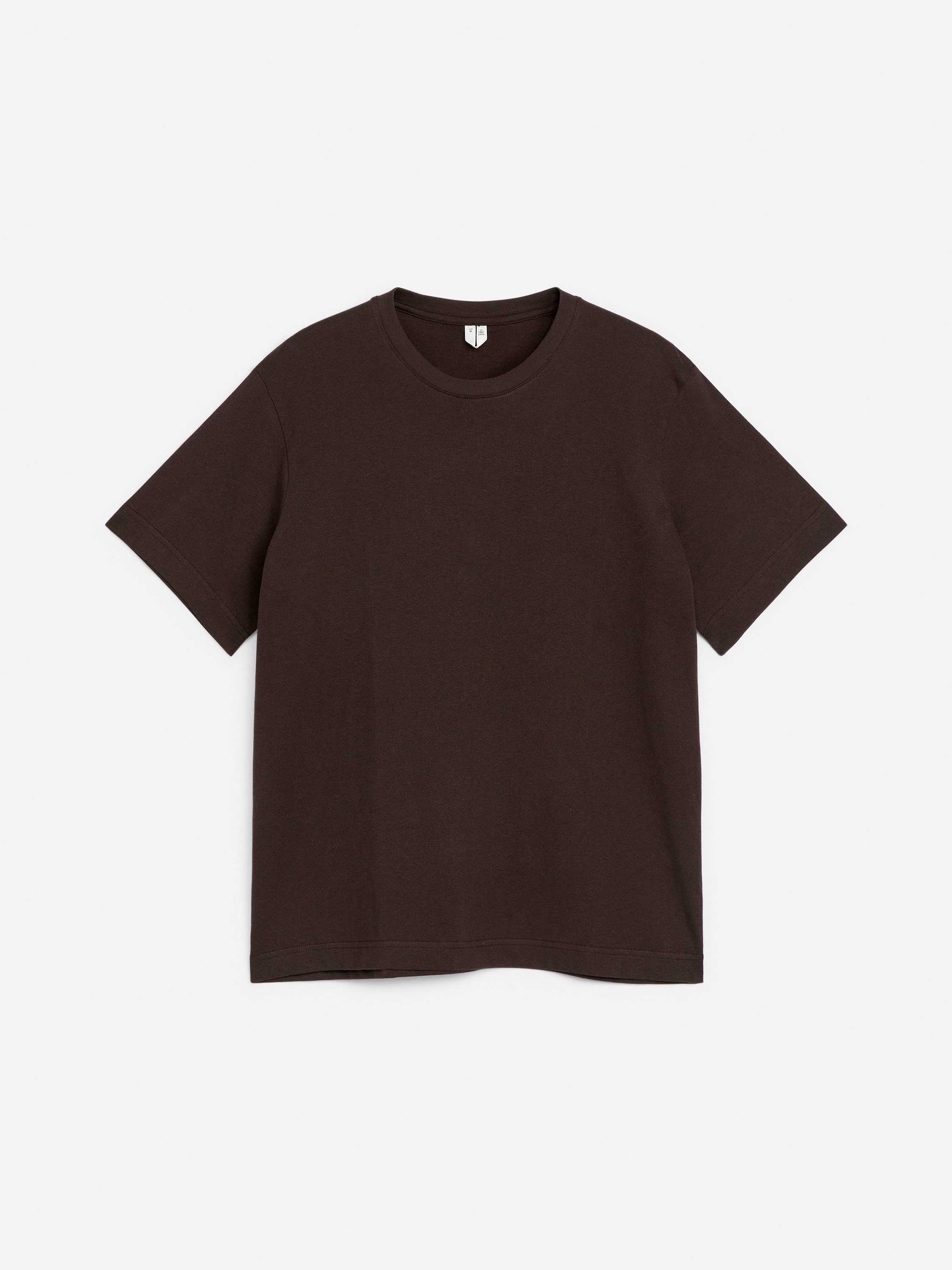 T-shirt descontraída de 220 g/m² - Castanho escuro/Branco sujo/Cinzento claro mesclado/Azul escuro/Preto/Branco/Verde caqui/Dark Green