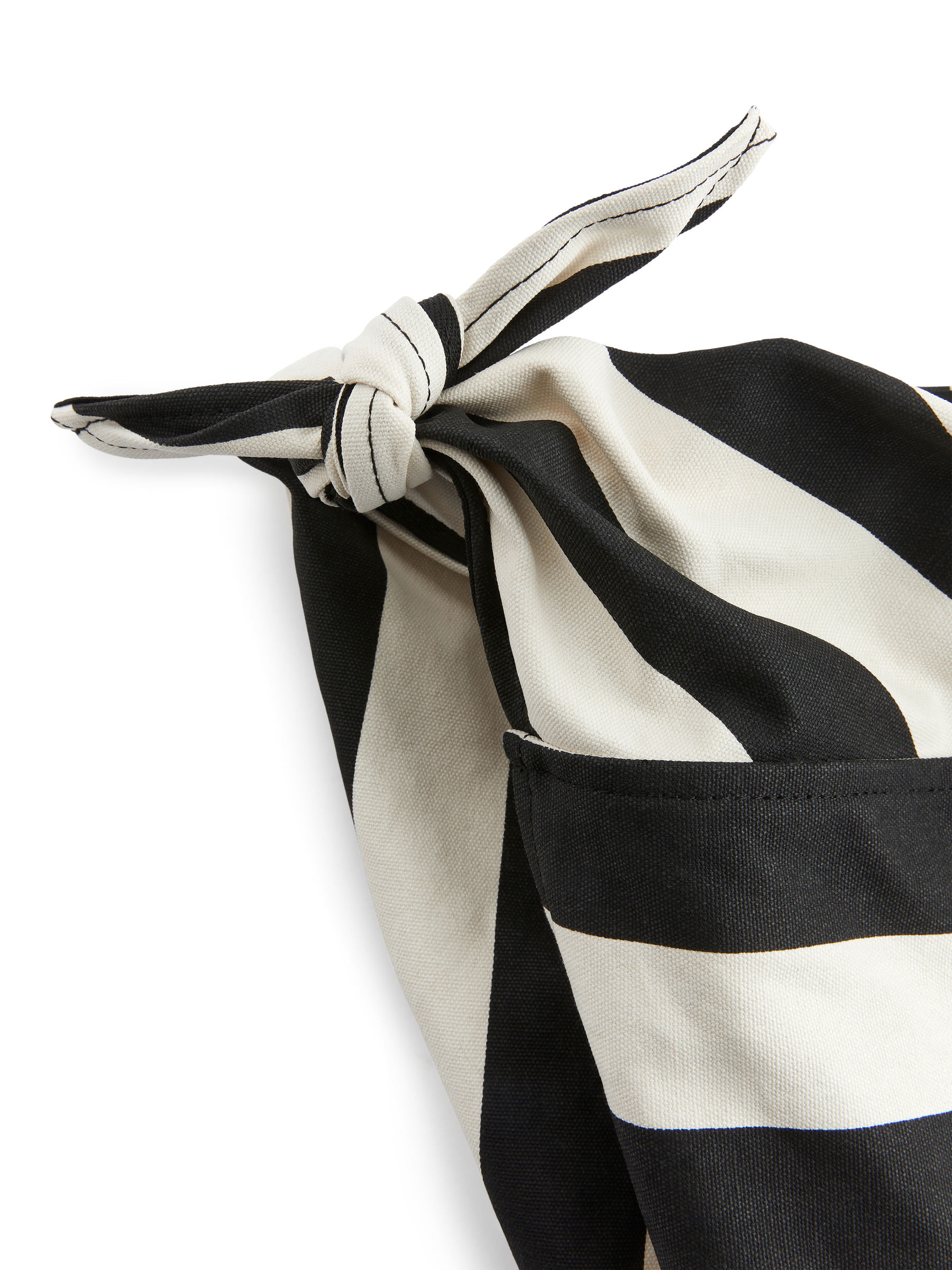 Twisted Cotton Tote - White/Black - Women - StillMedia/DescriptiveDetail - 3