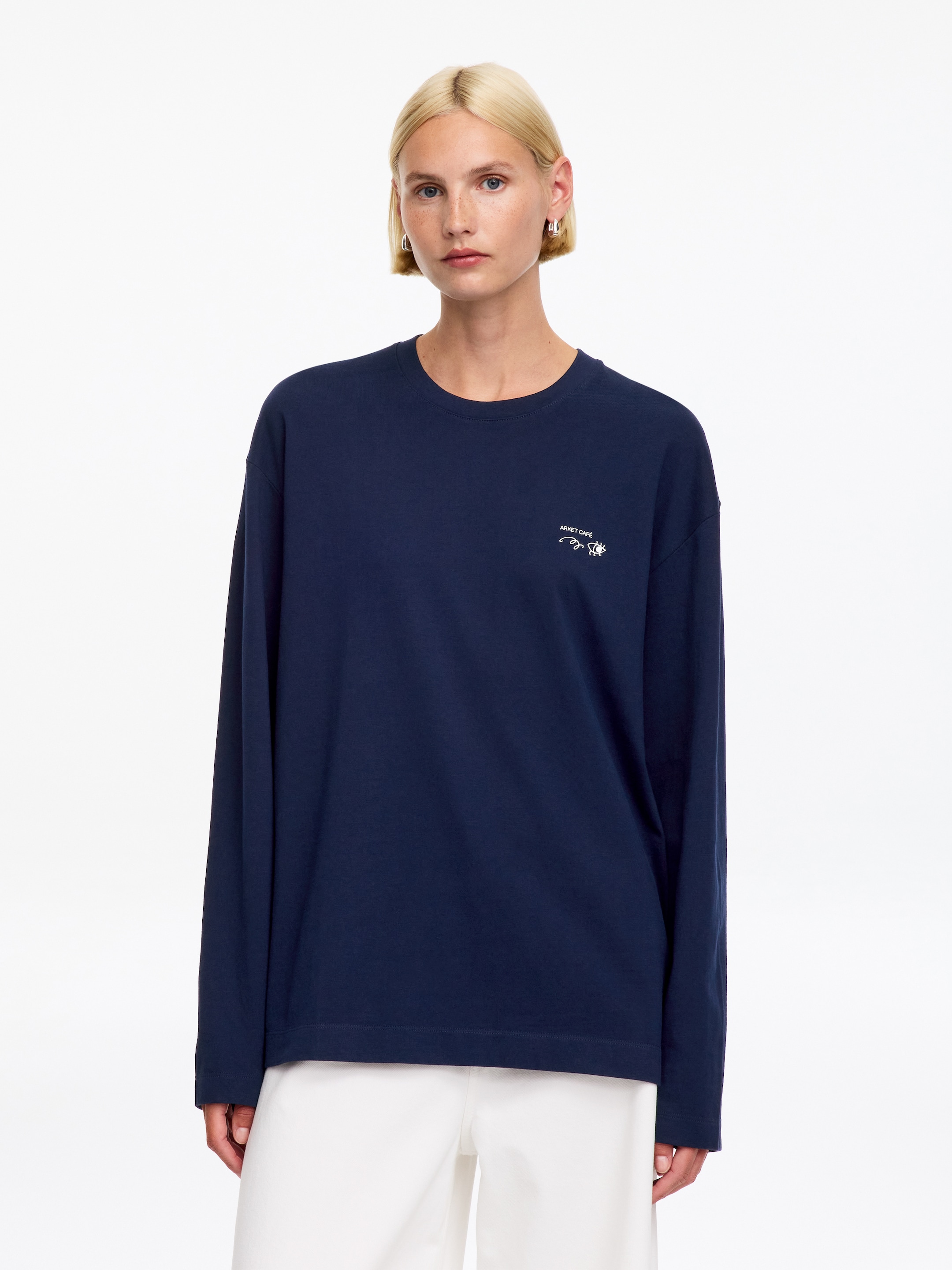 ARKET CAFÉ Long sleeve T-Shirt - Dark Blue - Regular fit - Café - StillMedia/Lookbook - 10