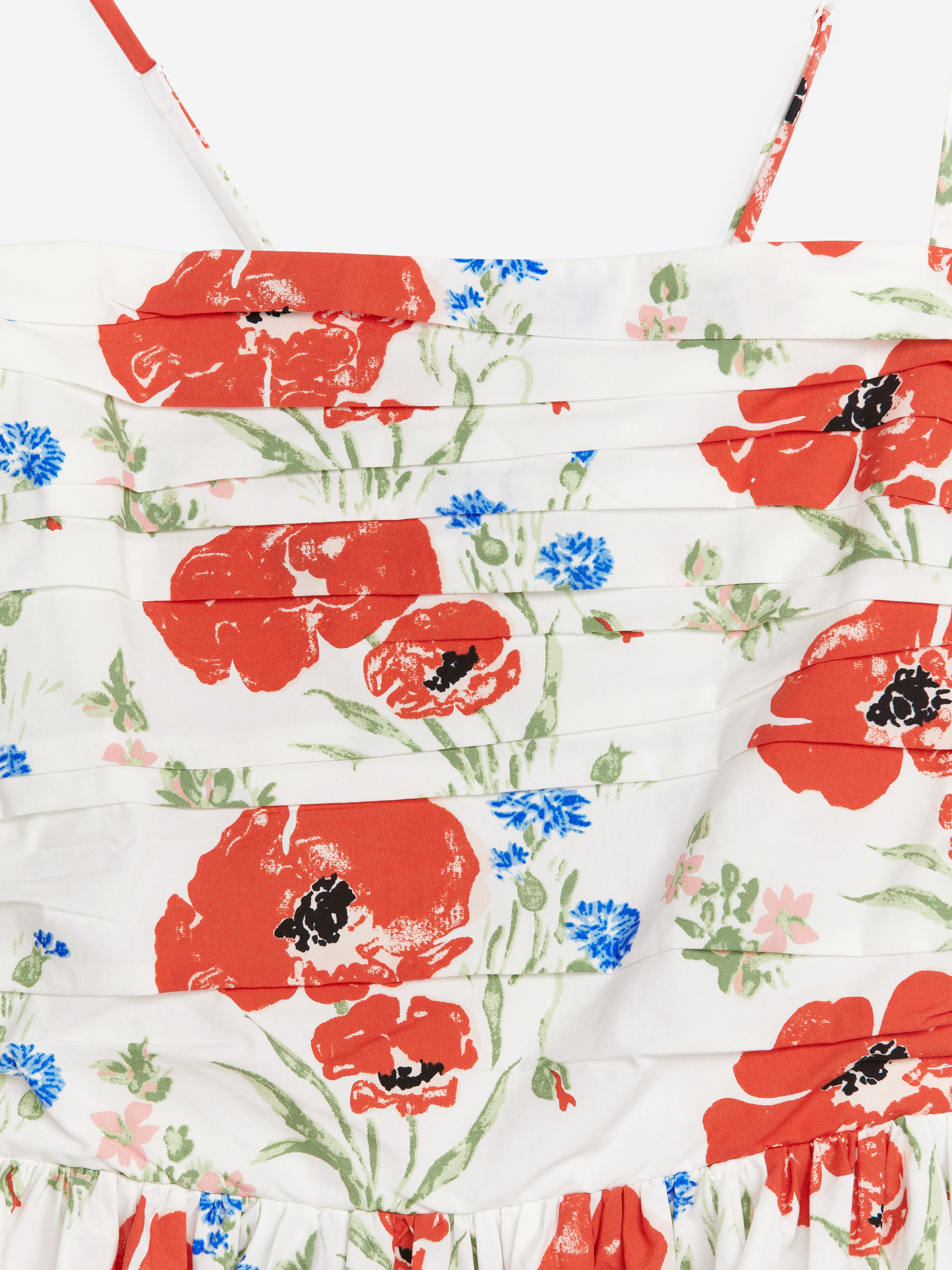 Printed Midi Dress - White/Red - Slim fit - Women - StillMedia/DescriptiveDetail - 2