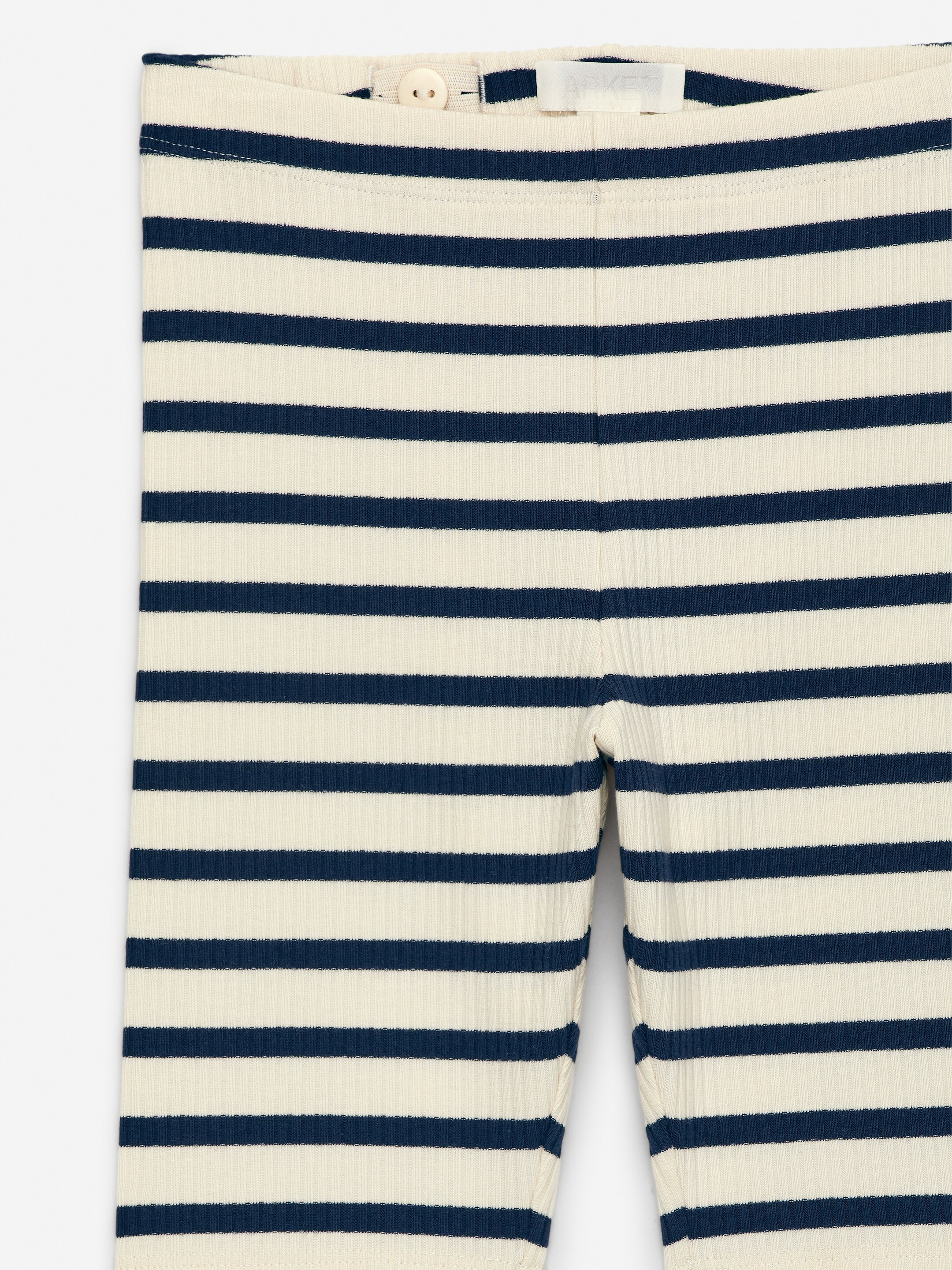 Zobrazit větší obrázek: Žebrované cyklistické šortky - Modrá/Off White - DĚTI | H&M CZ 3