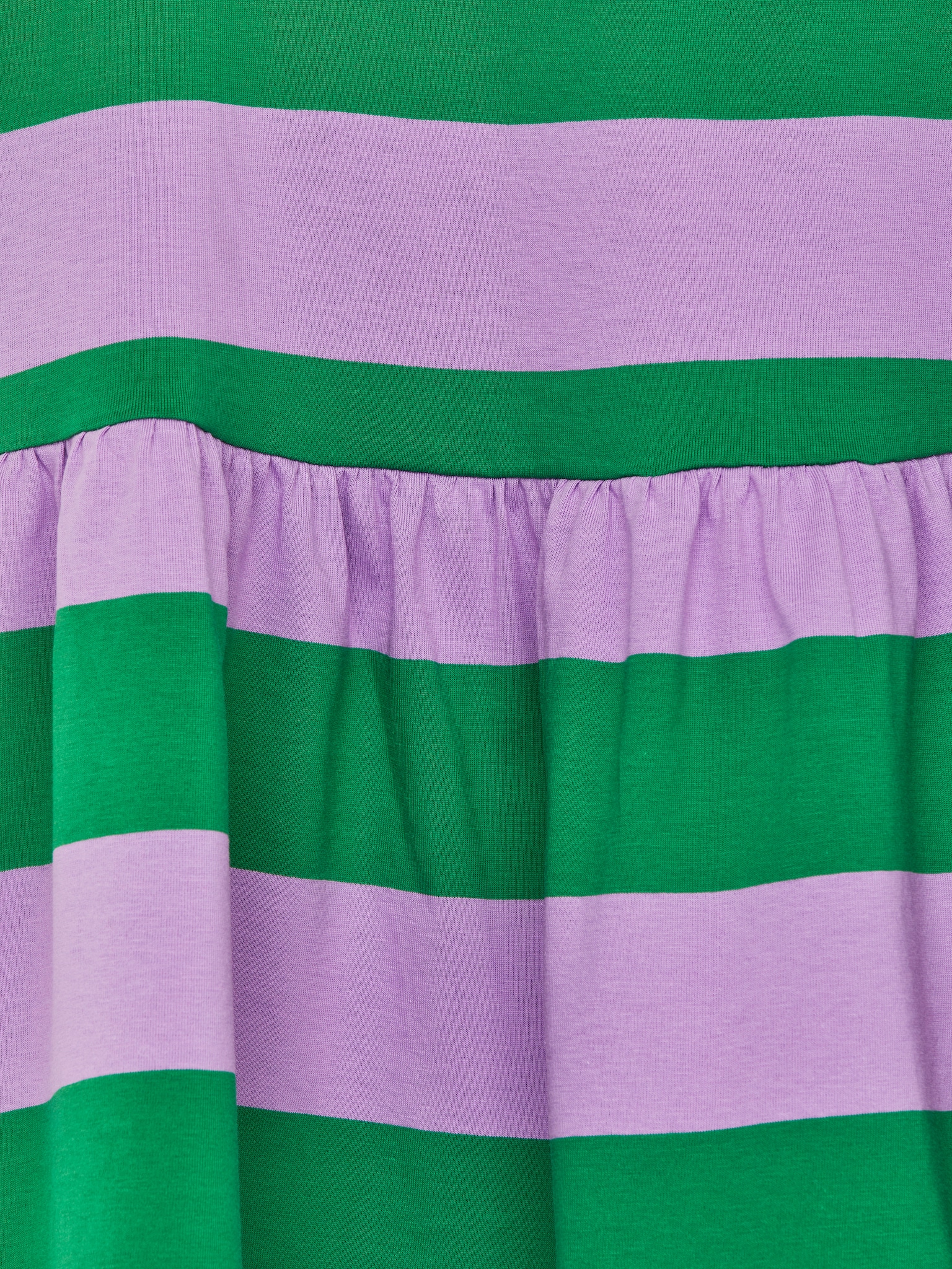 Robe à volants en jersey - Vert/Mauve - 3