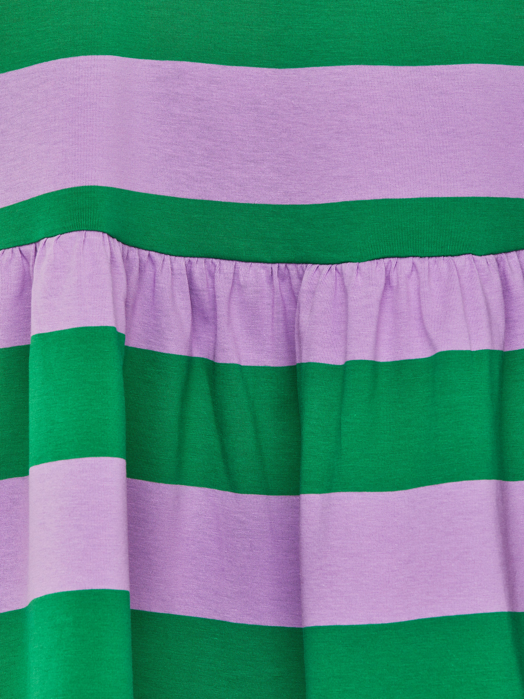 Jersey Frill Dress - Green/Lilac - Relaxed fit - Children - StillMedia/DescriptiveDetail - 3