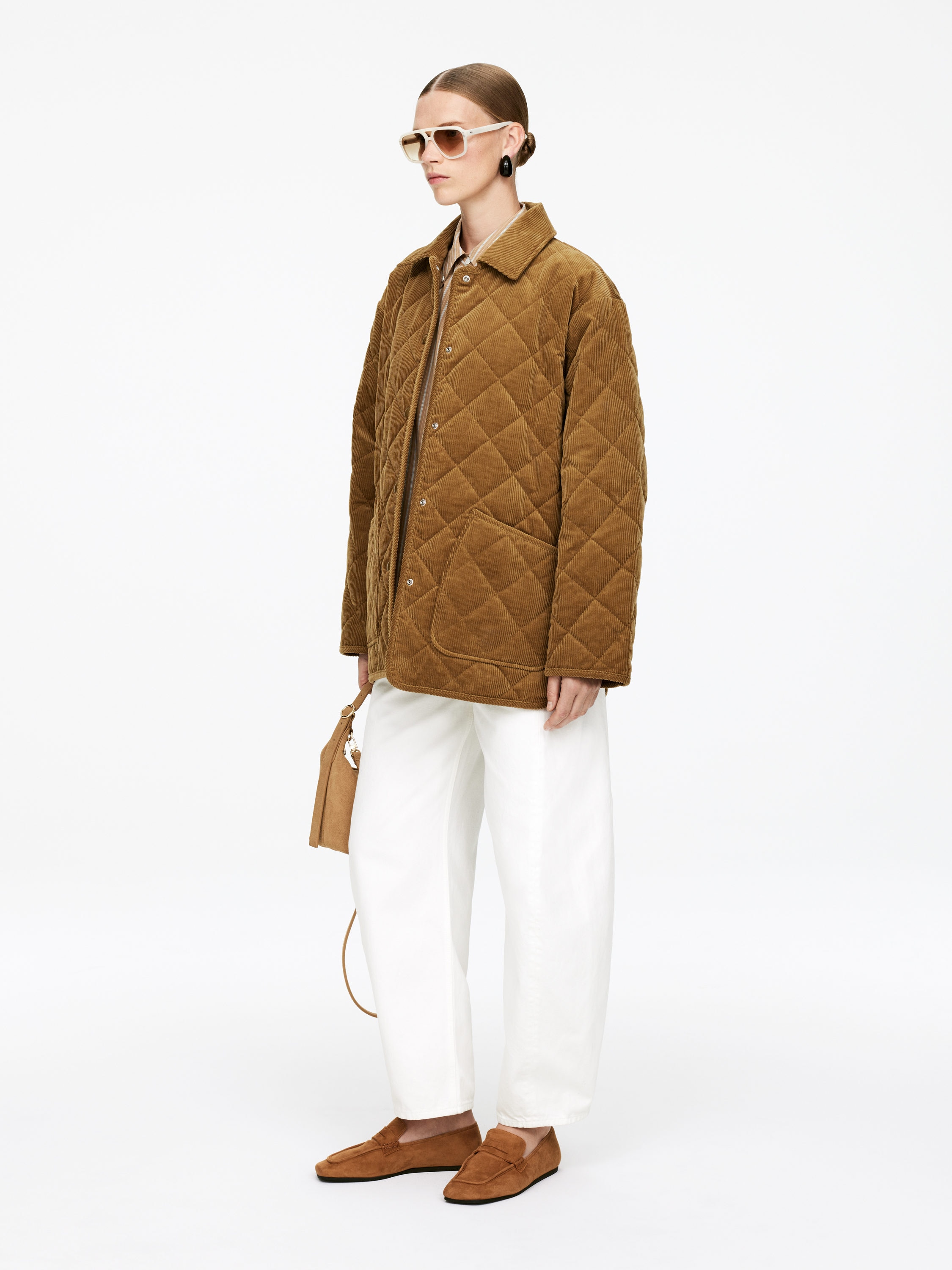 Corduroy Jacket - Brown - Relaxed fit - Women - StillMedia/Lookbook - 5