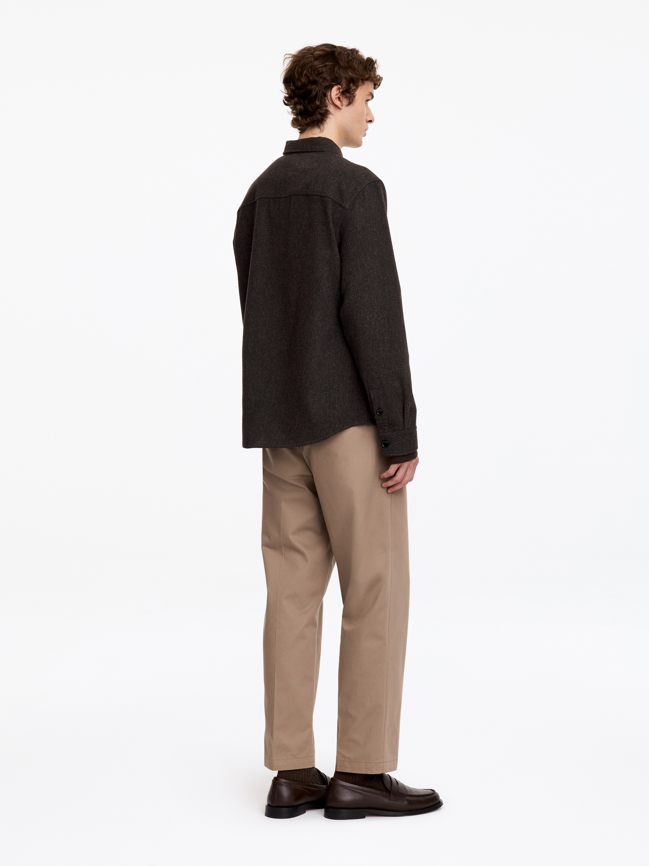Wool Blend Overshirt - Dark Mole - Regular fit - men - StillMedia/Lookbook - 5
