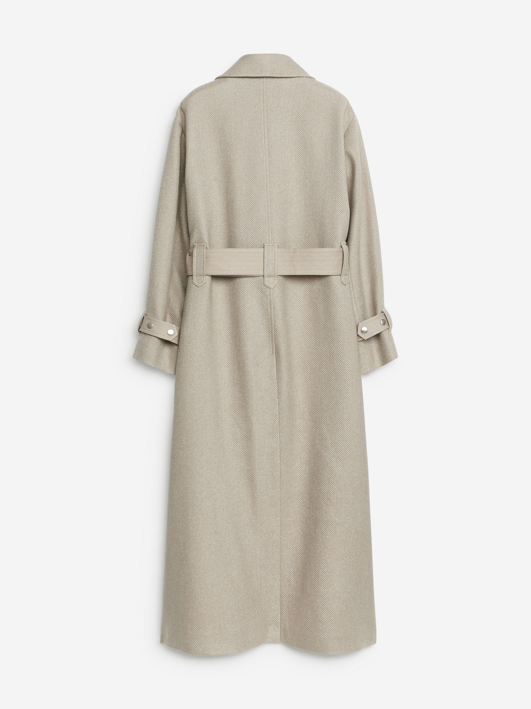 Abrigo de sarga con cinturón - Beige - Corte estándar - Women - StillMedia/DescriptiveStillLife - 1