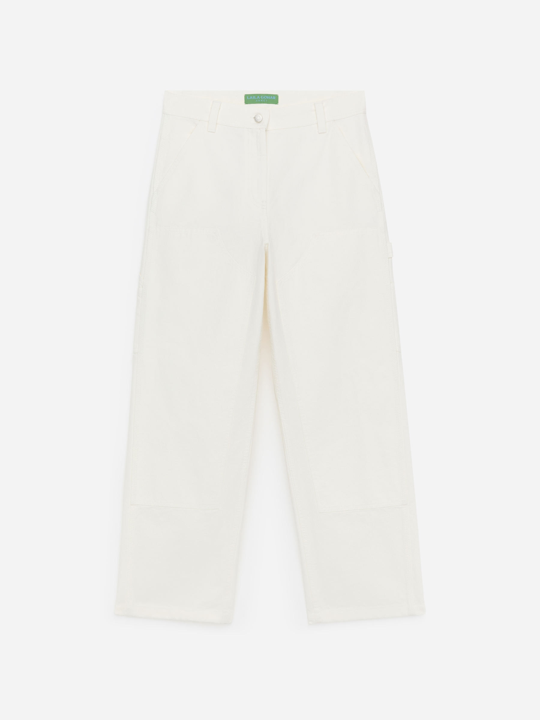 ARKET and Laila Gohar Work Trousers-#FFFFFF-18753