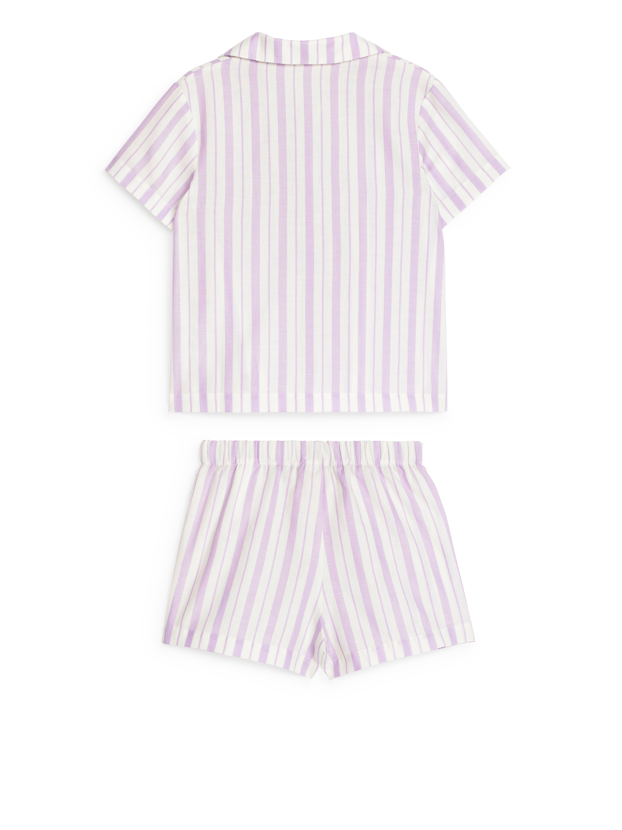 Vis større bilde: Bomullspysjamassett - Syrin/hvit - BARN | H&M NO 2