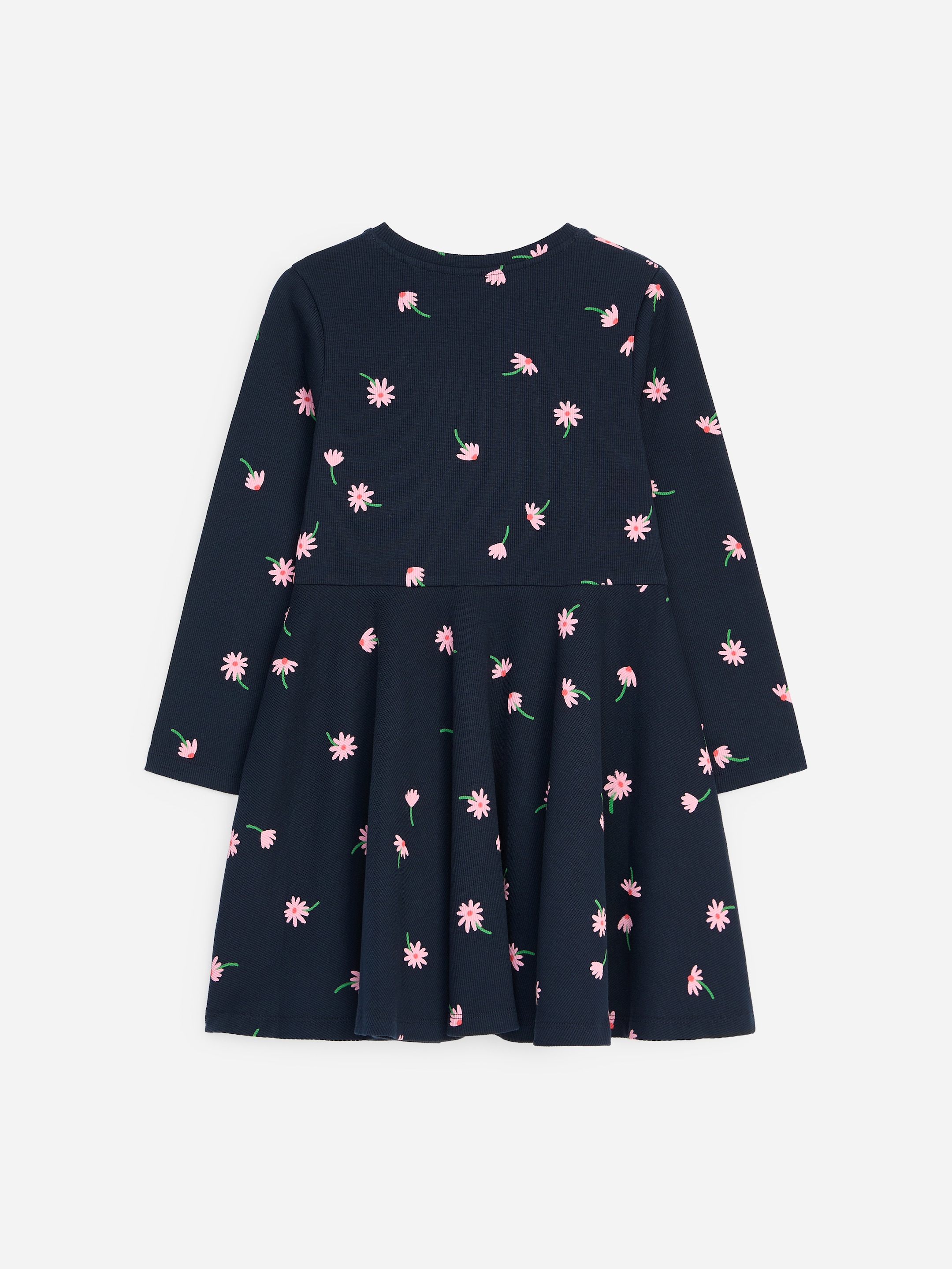 Printed Jersey Dress - Dark Blue/Florals - Regular fit - Children - StillMedia/DescriptiveStillLife - 1