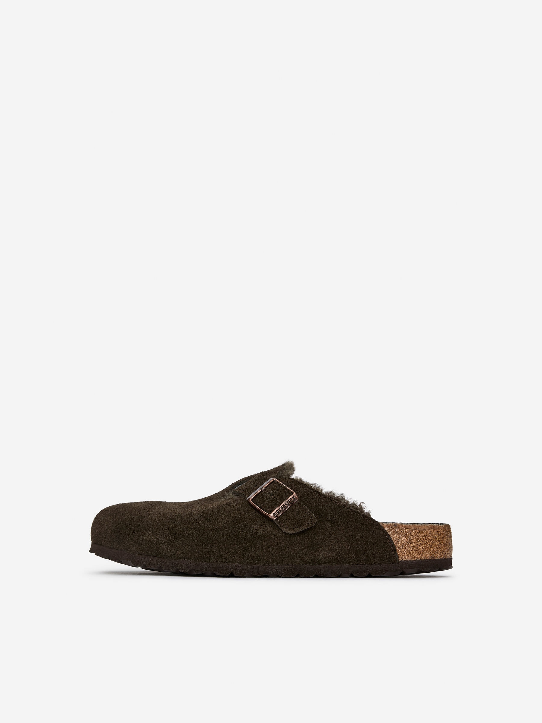 Birkenstock Boston Shearling Sandals - Grey - Men - StillMedia/DescriptiveStillLife - 1