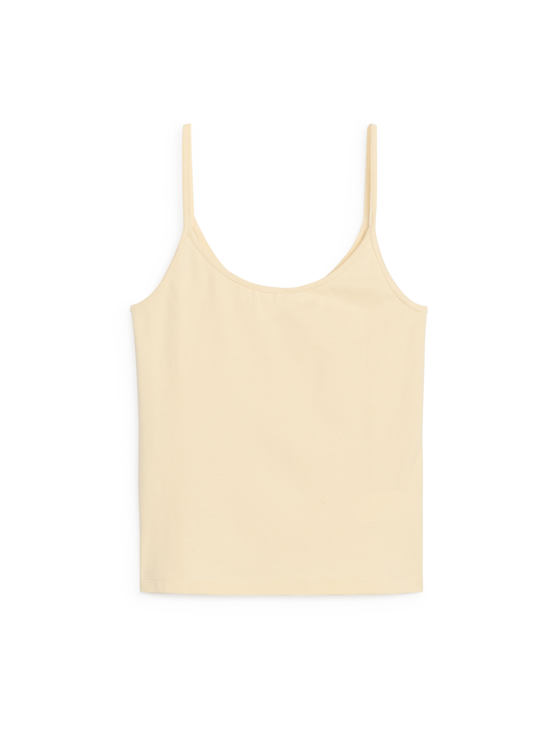 Spaghetti-Strap Top - Light Yellow - Slim fit - Women - StillMedia/DescriptiveStillLife - 1