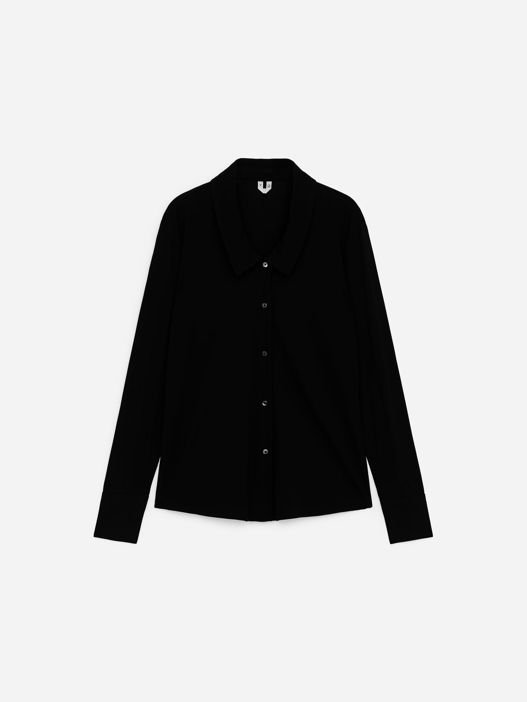 Fluid Jersey Shirt - Black - Slim fit - Women - StillMedia/DescriptiveStillLife - 2