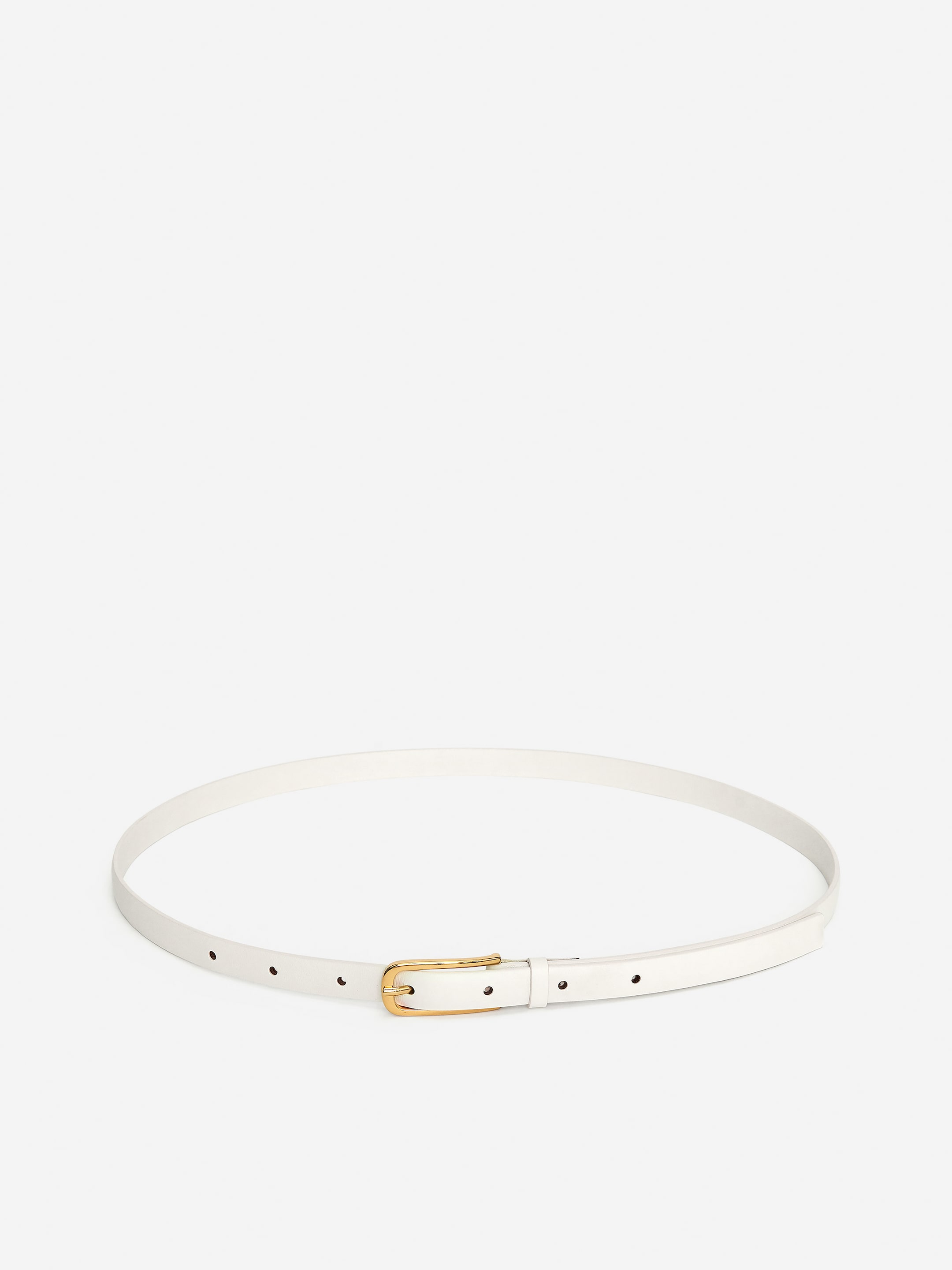 Ver imagem maior: Cinto de couro - Branco - SENHORA | H&M PT 1