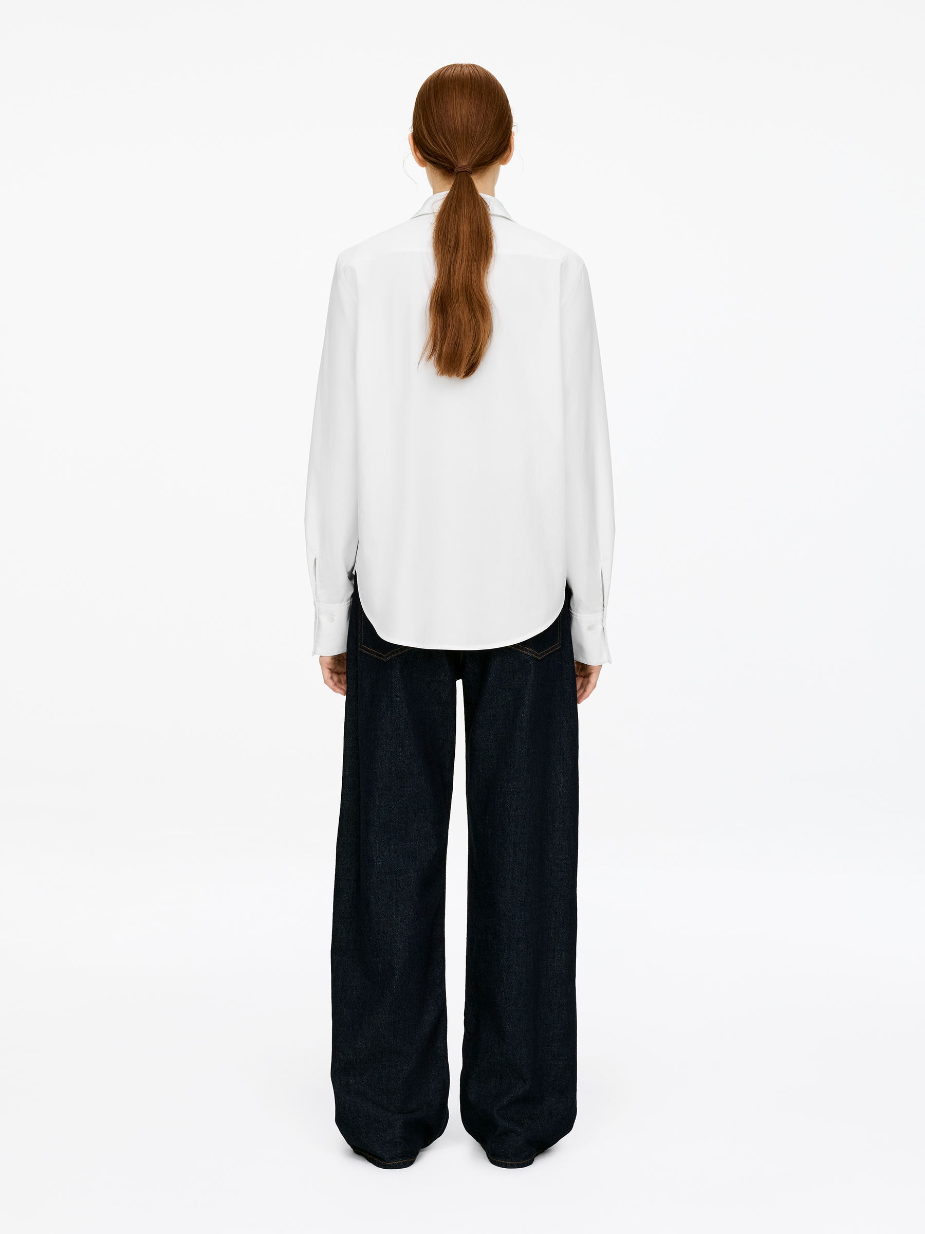 Popeline-Hemd mit normaler Passform - Weiß - Regular Fit - Damen - StillMedia/Lookbook - 10