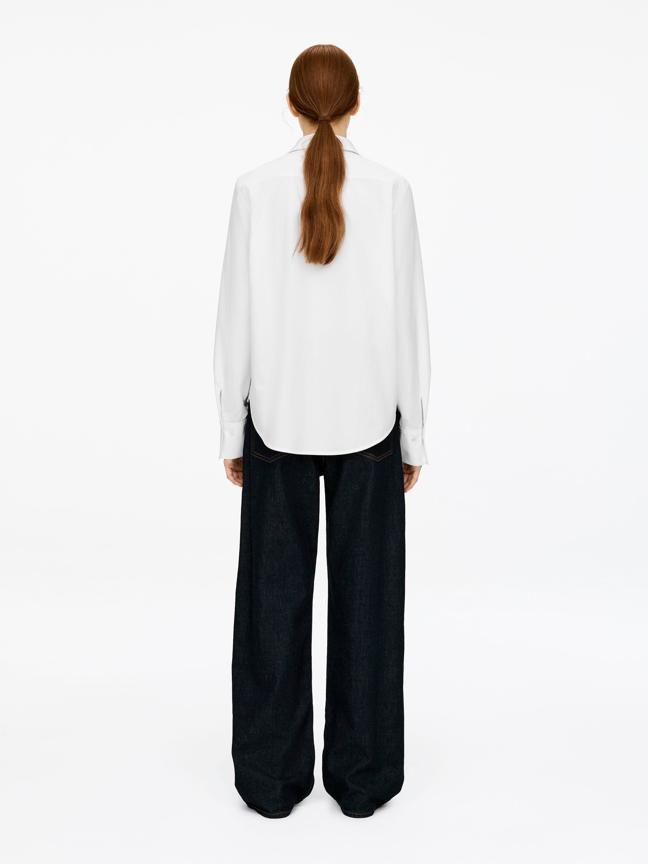 Regular-Fit Poplin Shirt - White - Regular fit - Women - StillMedia/Lookbook - 10