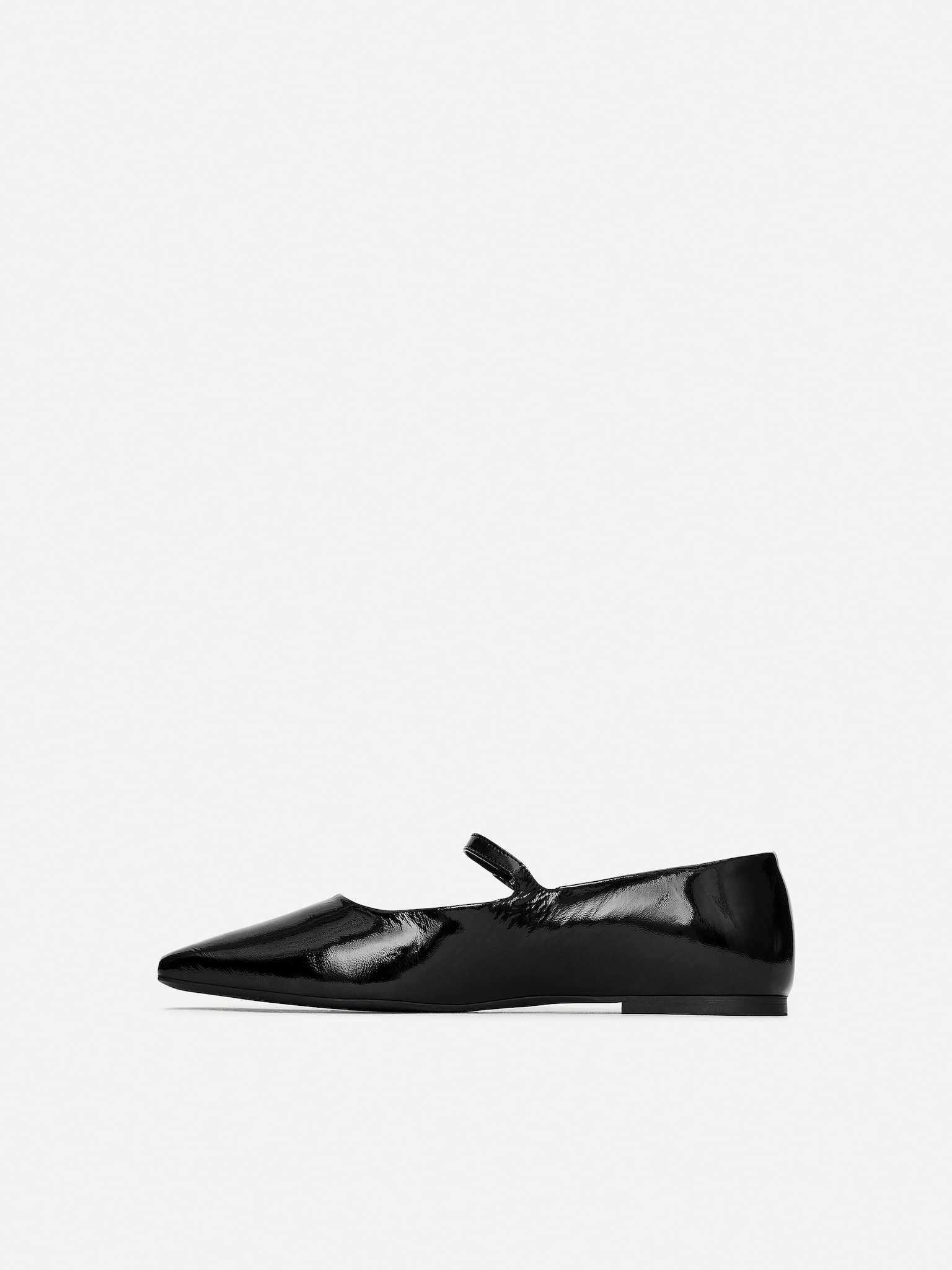 Mary Jane Flats - Black - 3