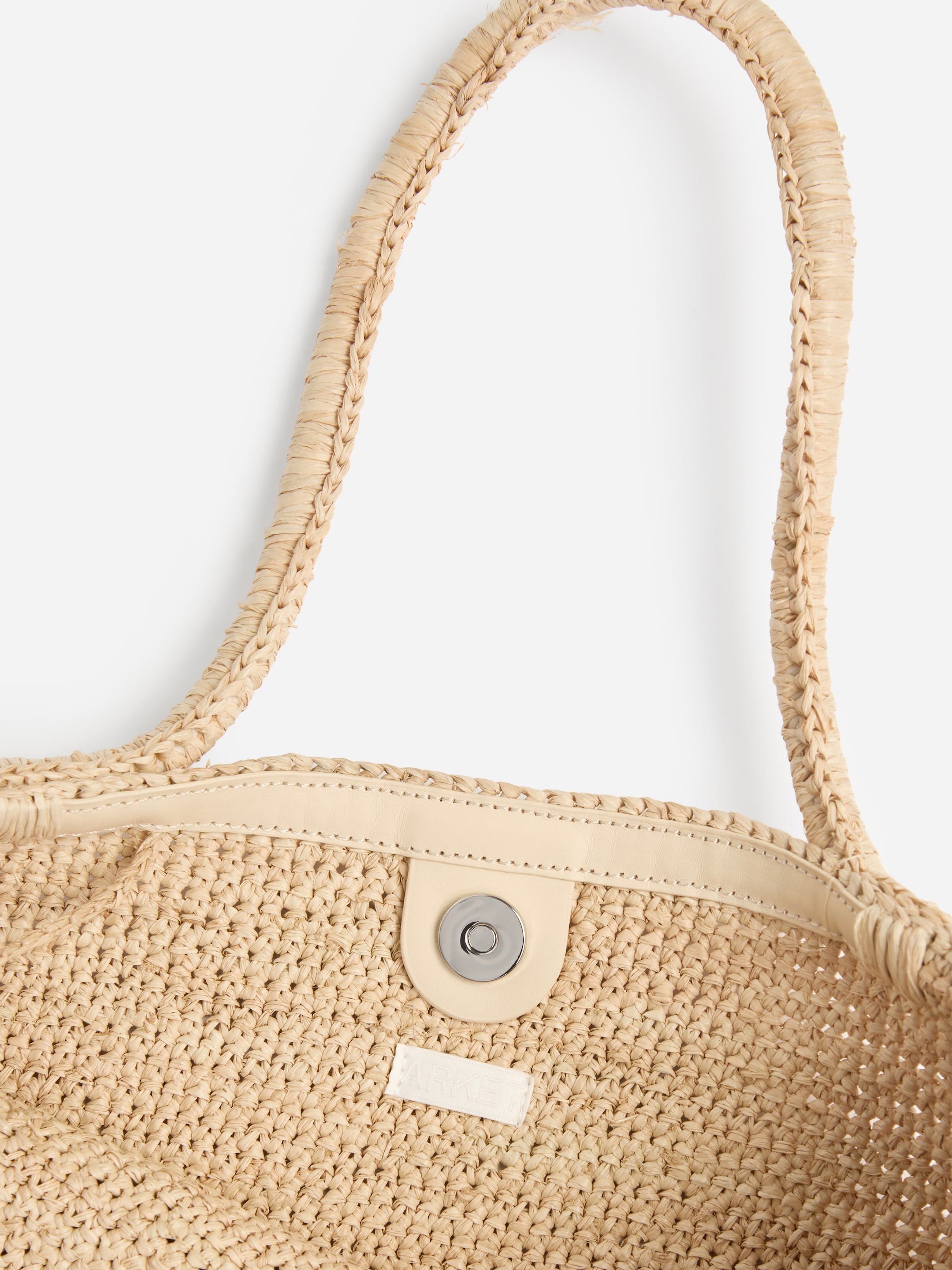 Bolso tote de rafia mediano - Beige - Women - StillMedia/DescriptiveDetail - 1