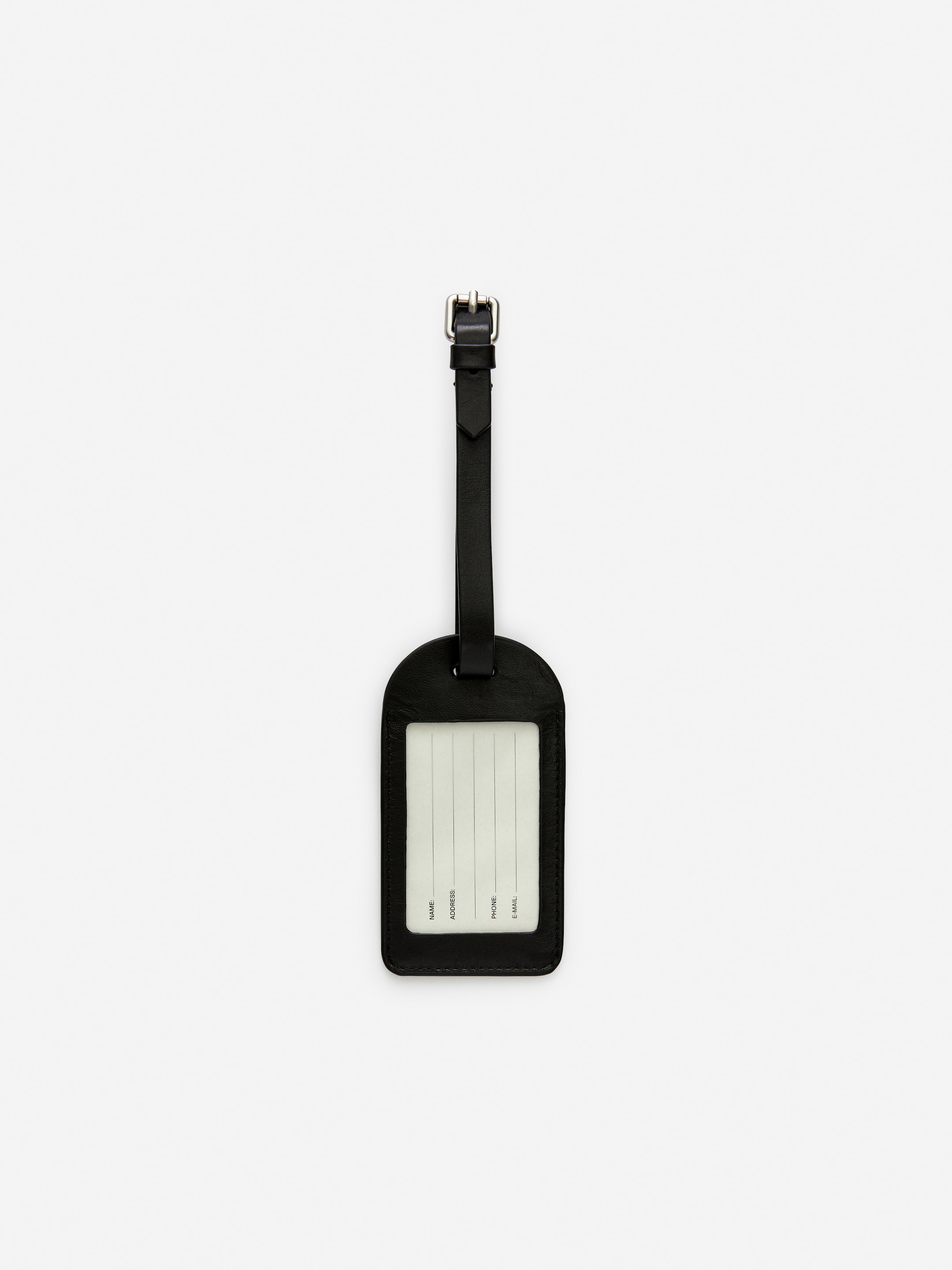 View larger image: Leather Luggage Tag - Black - Men | H&M GB 2