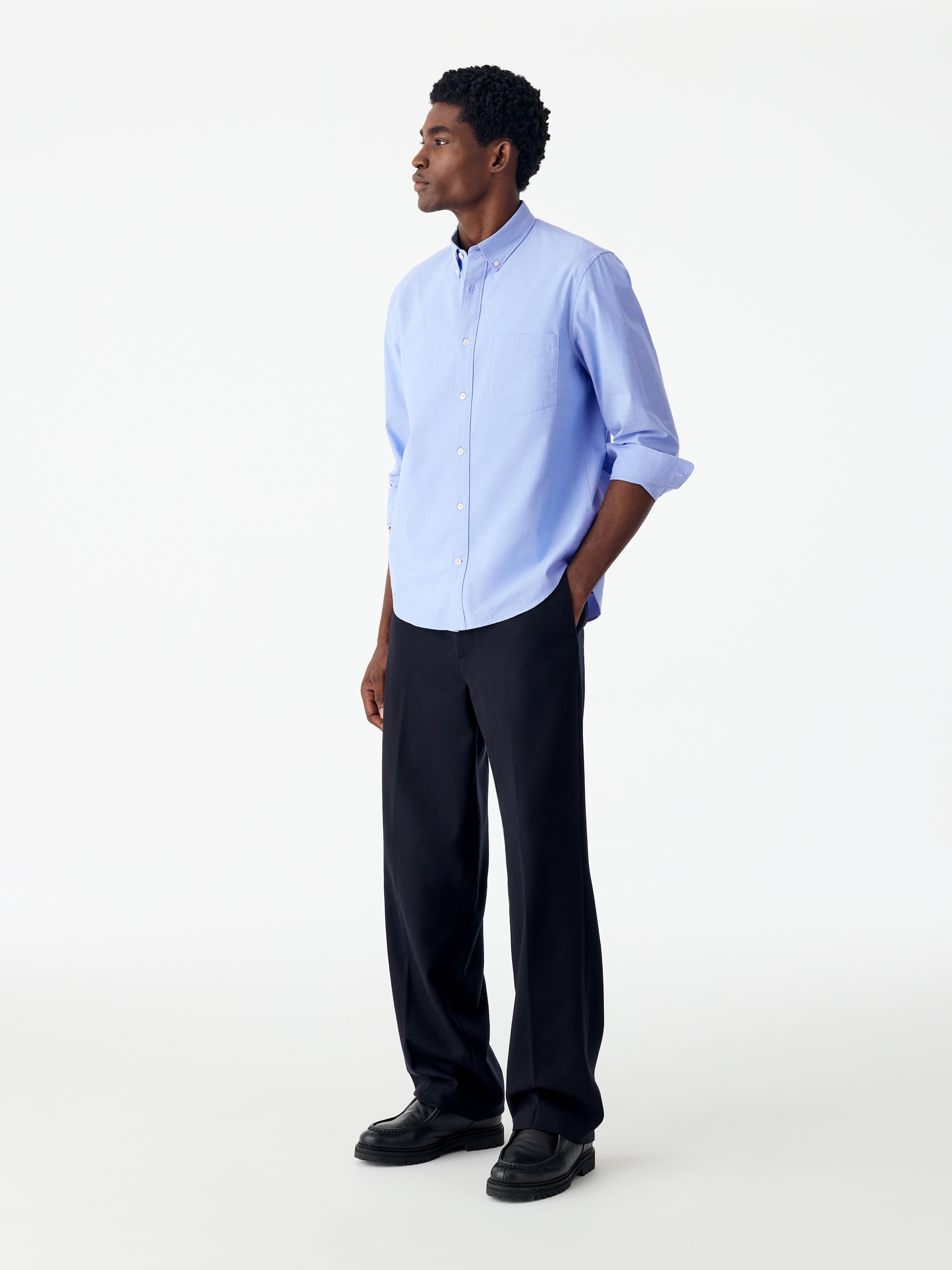 Regular Oxford Shirt - Light Blue - Regular fit - men - StillMedia/Lookbook - 46