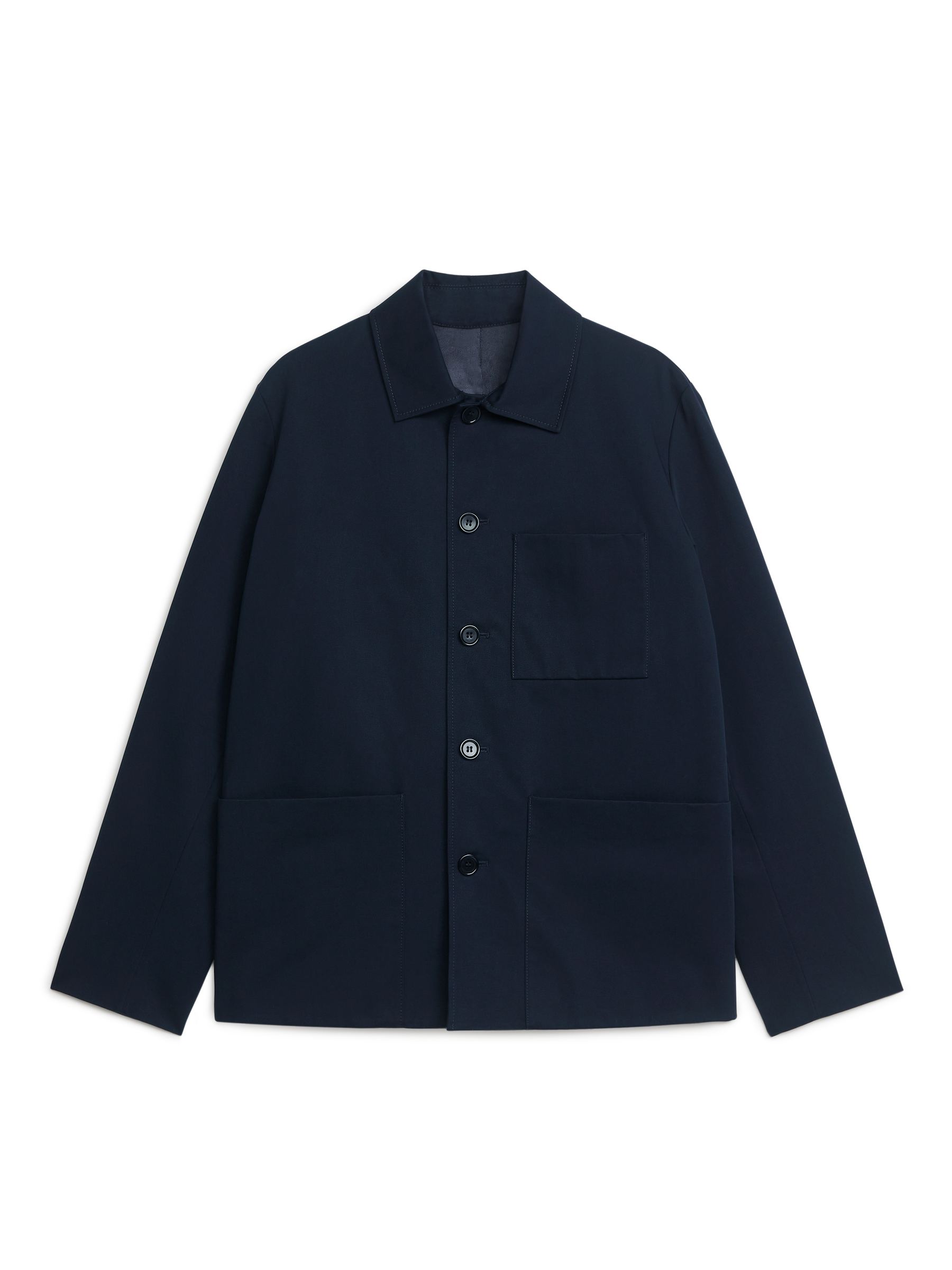 Giacca in stile utility in cotone - Blu scuro - Oversize - Men - StillMedia/DescriptiveStillLife - 7