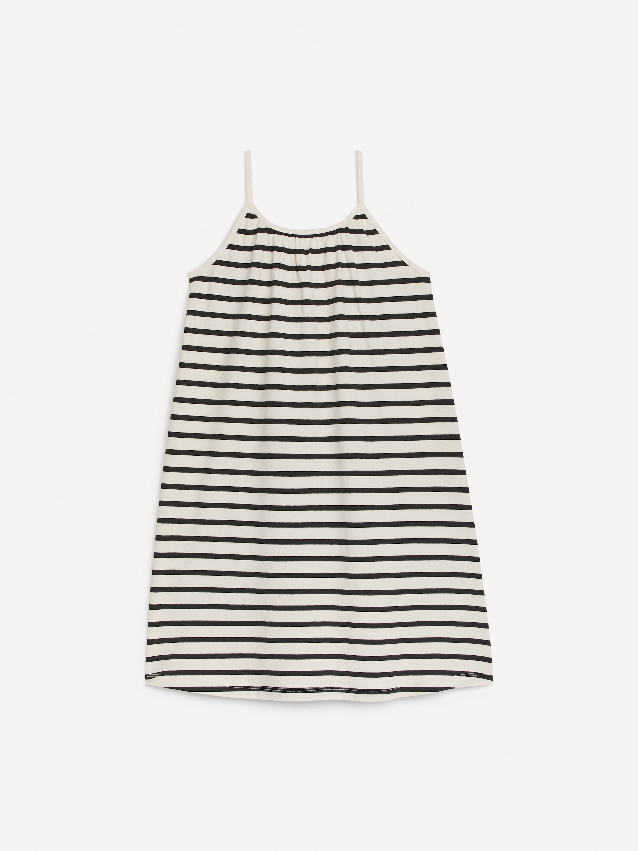Grösseres Bild ansehen: Trägerkleid aus Baumwolle - Schwarz/Weiß - KINDER | H&M CH 1