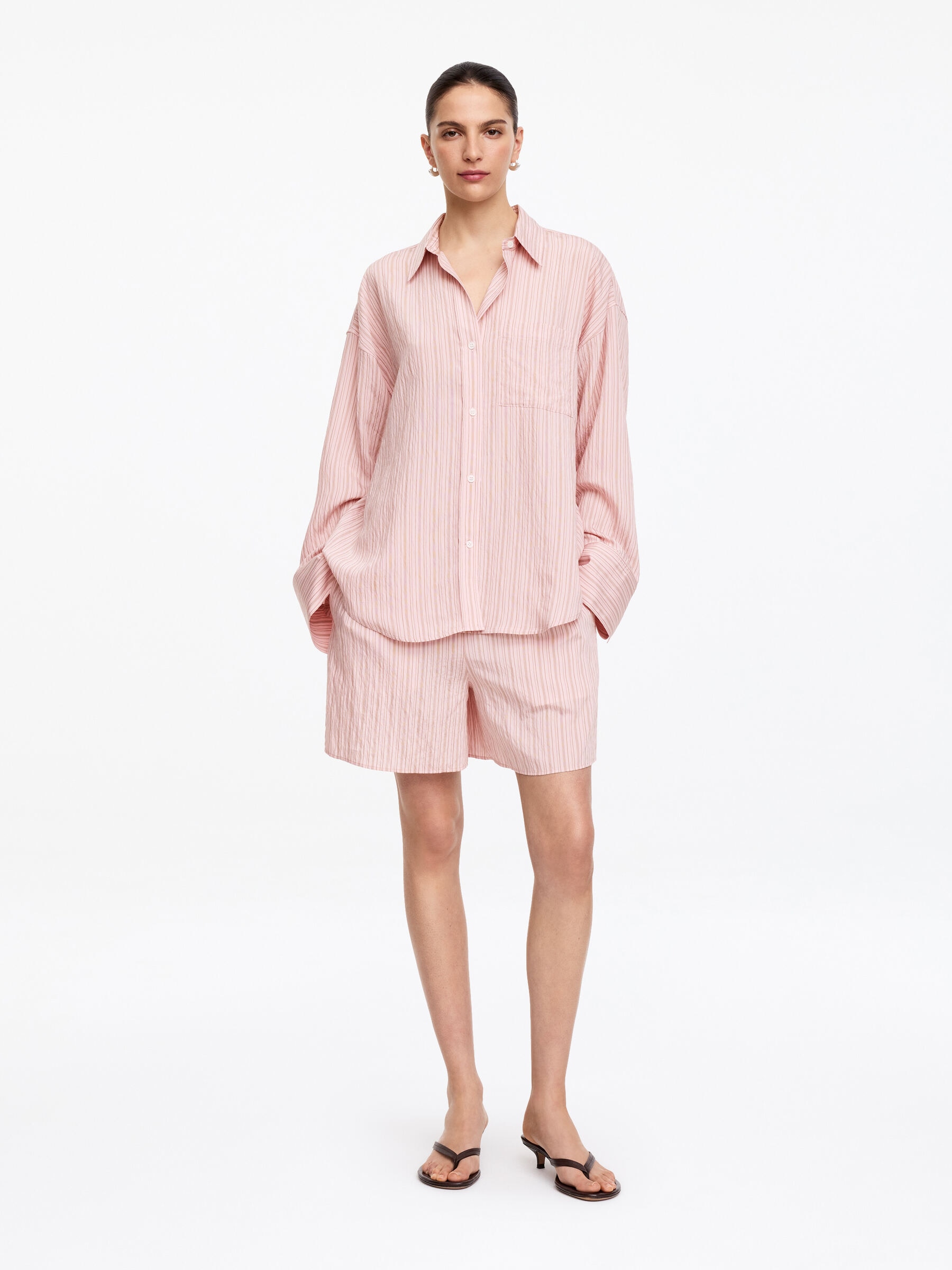Skjorta i viskosblandning - Rosa - Regular fit - Women - StillMedia/Lookbook - 6