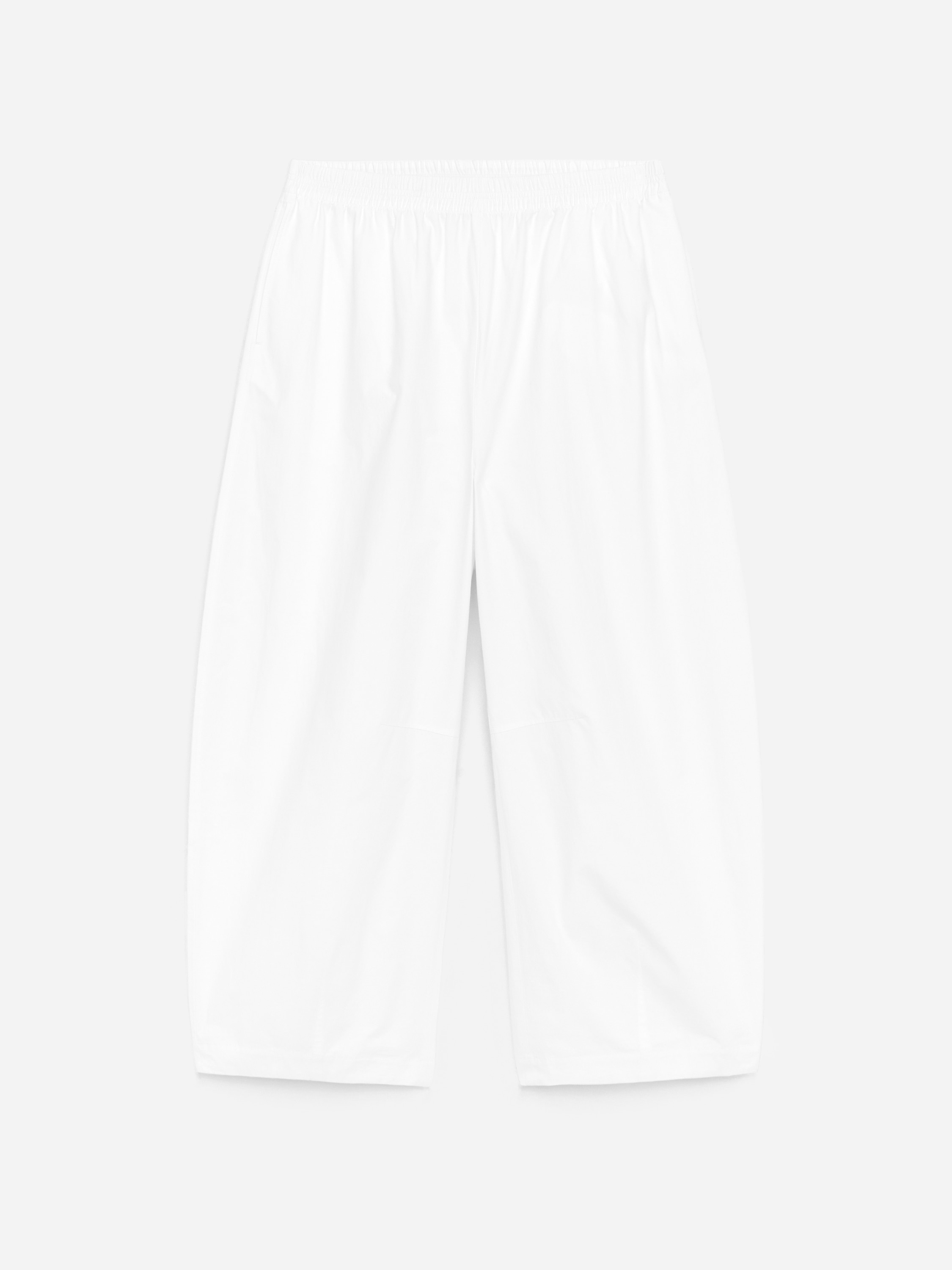 Katoenen broek met barrel-pijpen