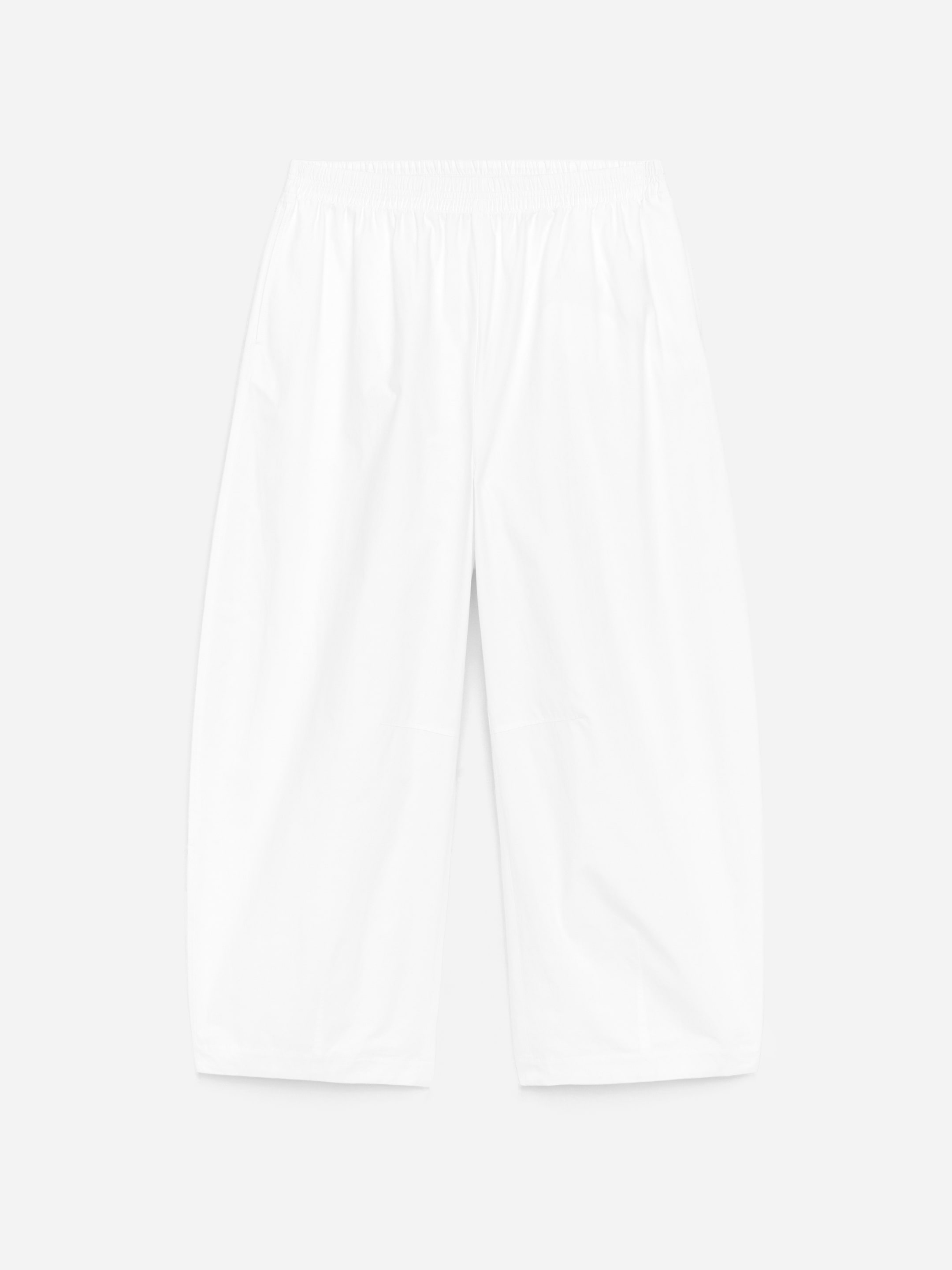Baumwollhose mit Barrel Leg-#ffffff-18603