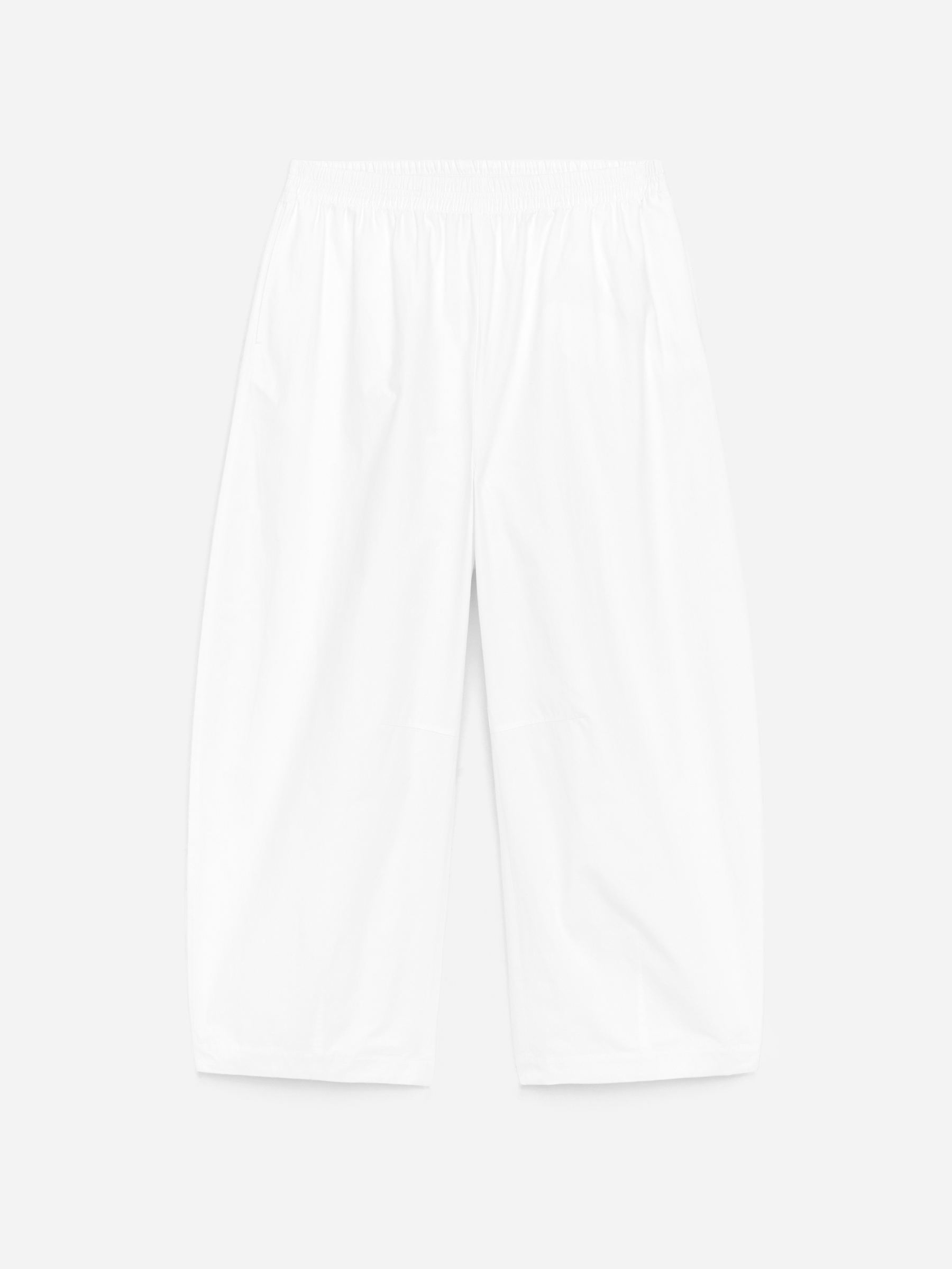 Pantalones de algodón con pernera de barril-#FFFFFF-18603