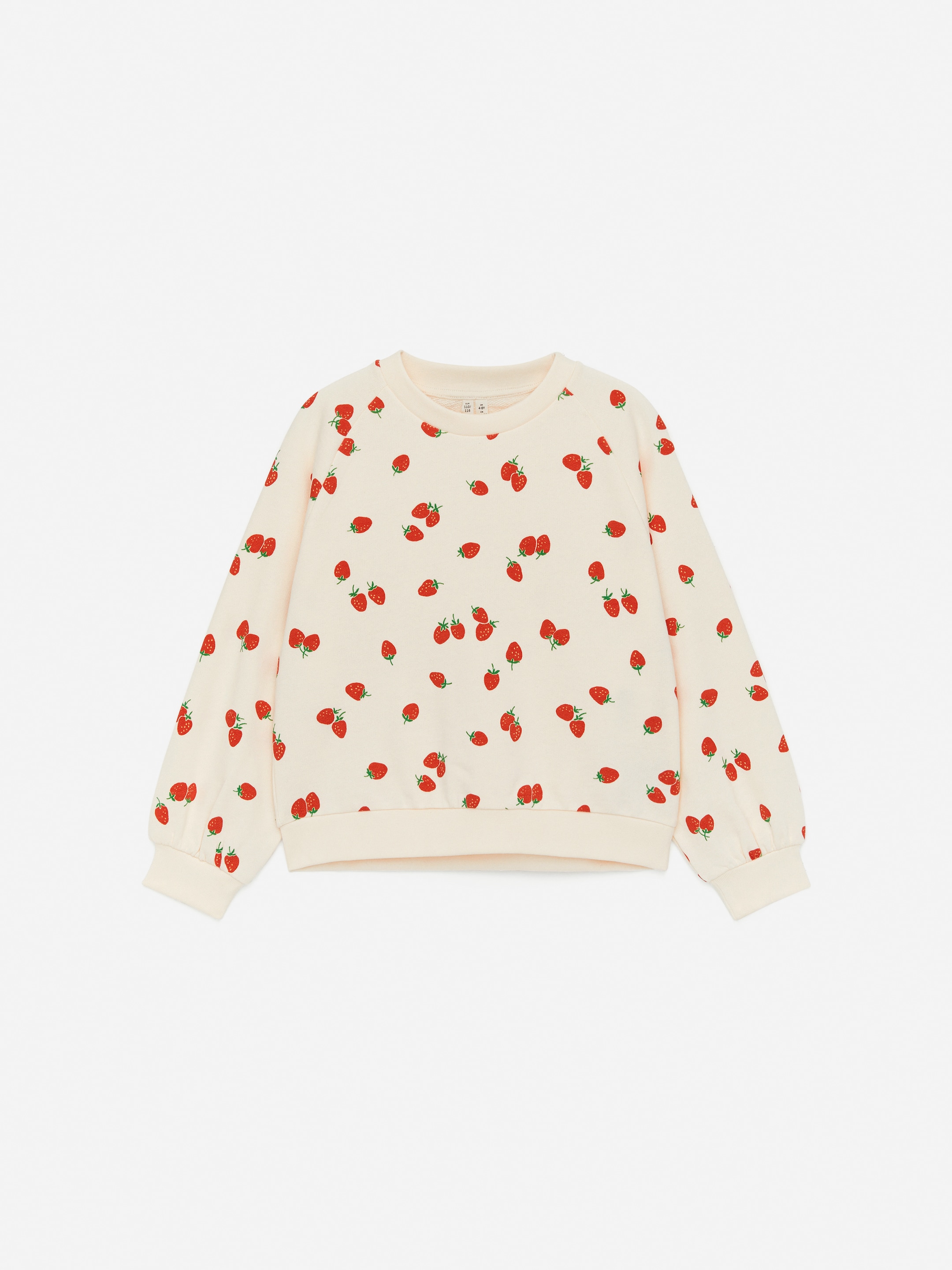 Visa större bild: Sweatshirt - Off-white/jordgubbar - BARN | H&M SE 1