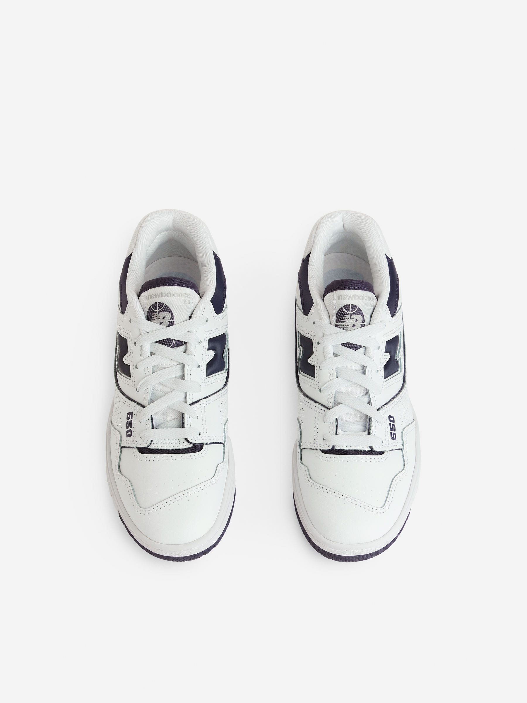 New Balance 550 Trainers - White/Navy - Women - StillMedia/DescriptiveStillLife - 3