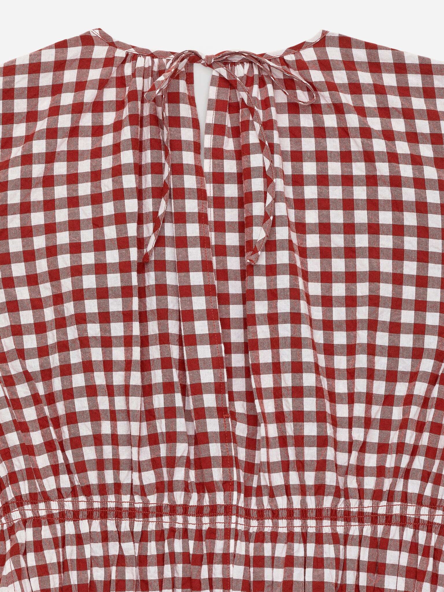 Robe à carreaux vichy - Rouille/Blanc - 2