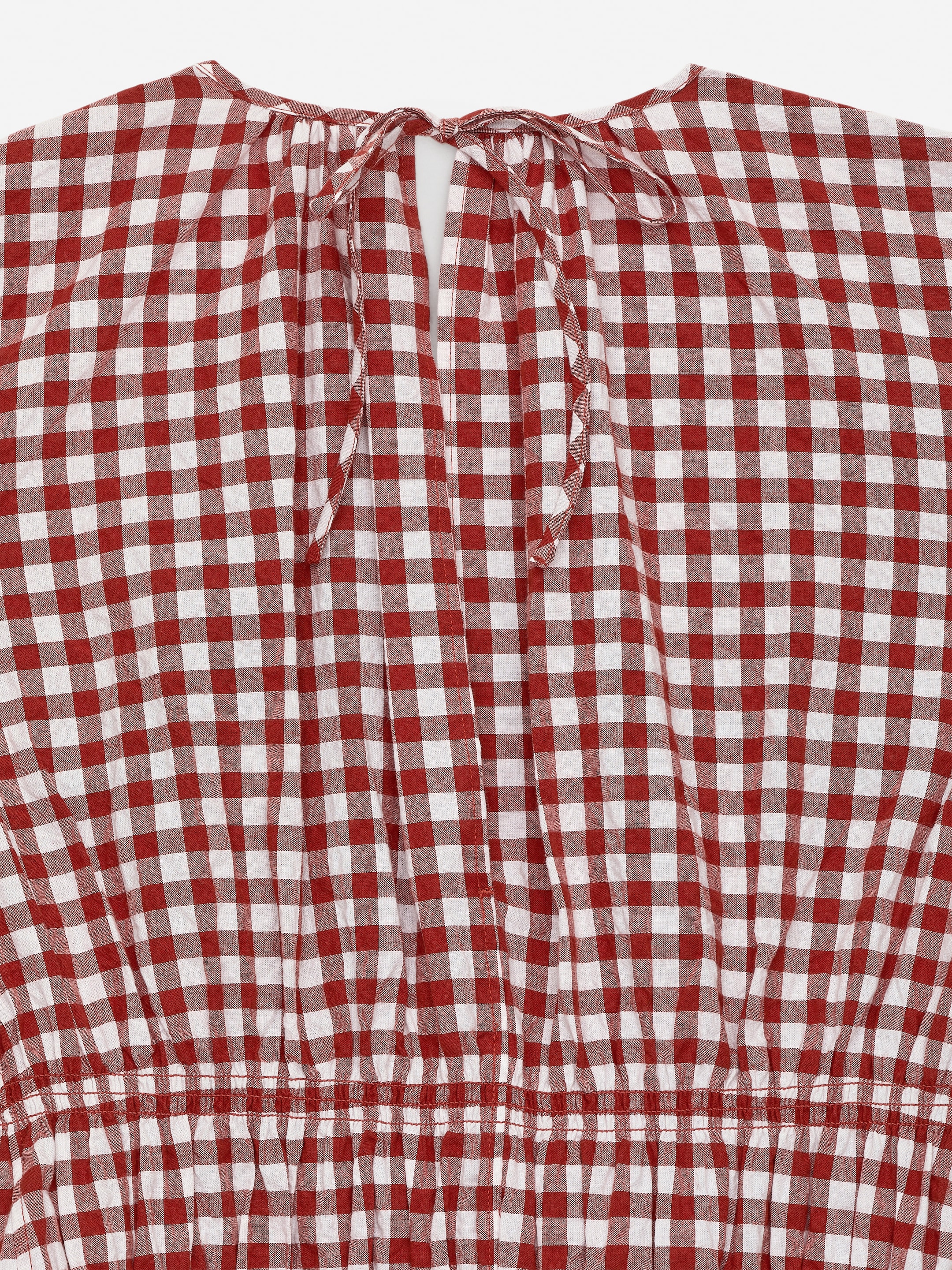 Gingham Dress - Rust/White - Regular fit - Women - StillMedia/DescriptiveDetail - 2