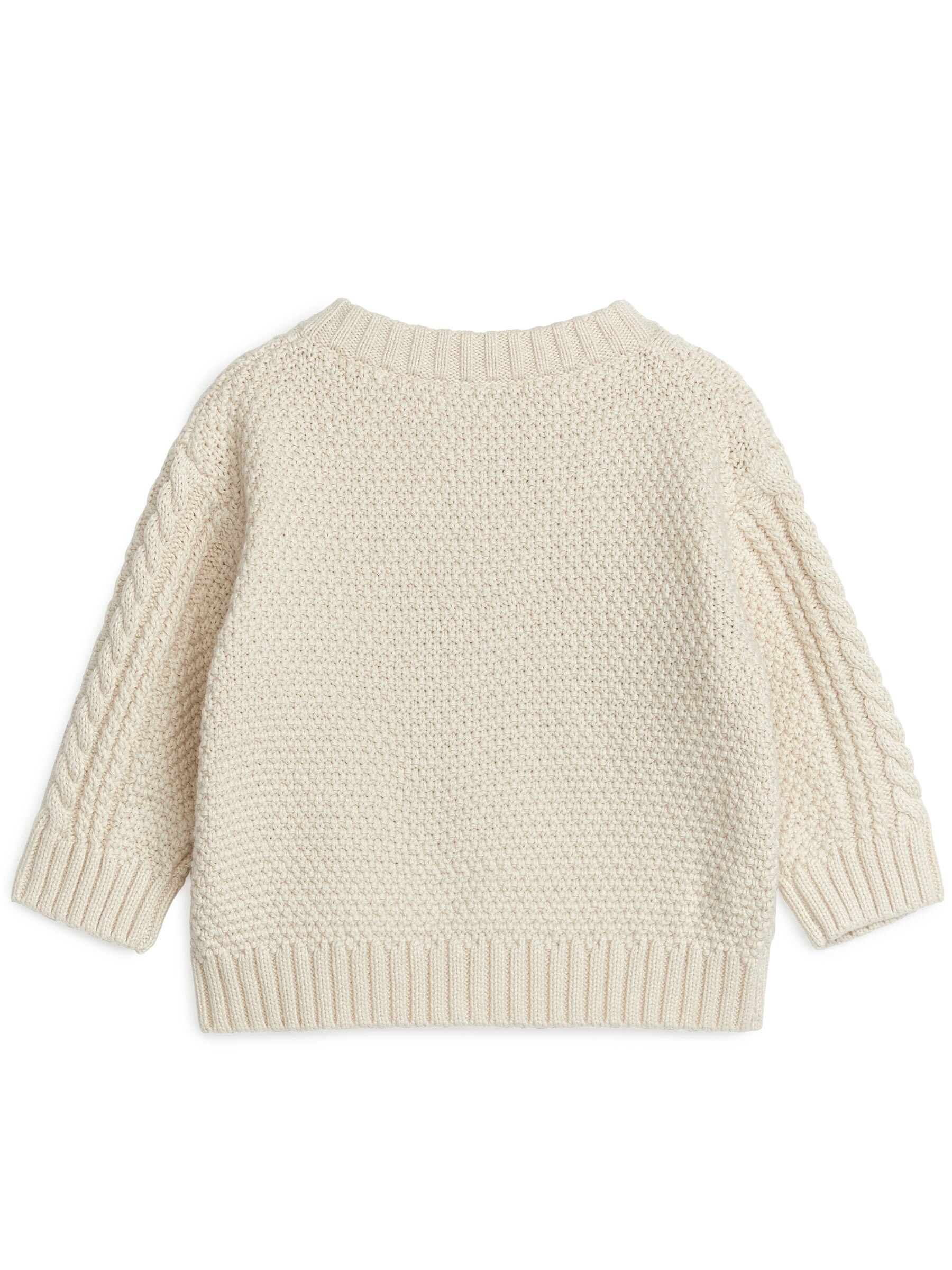 Strickjacke mit Zopfmuster - Beige - Relaxed Fit - Kinder - StillMedia/DescriptiveStillLife - 3