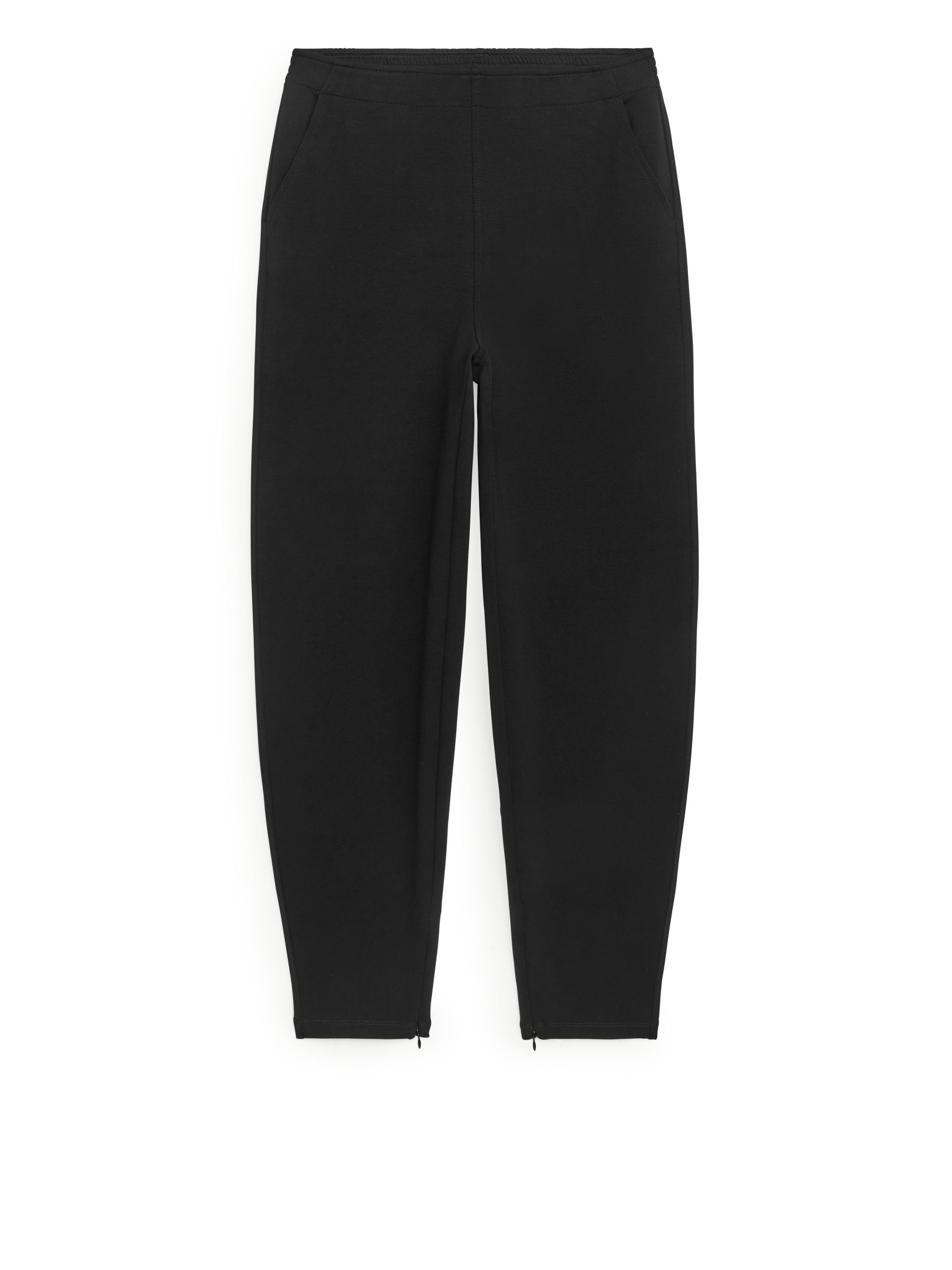 Tapered Jersey Trousers-#272628-10034