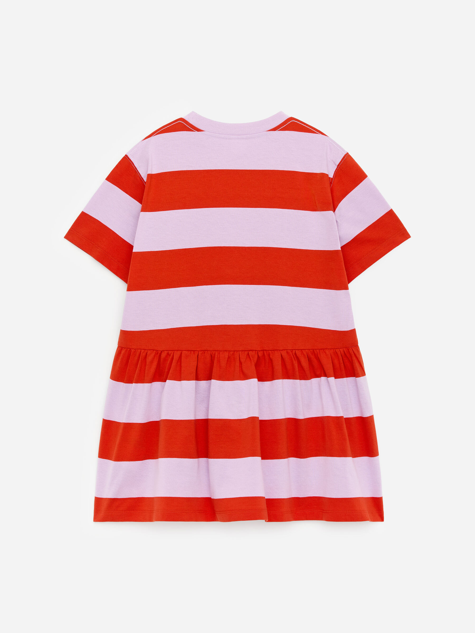 Vestido de punto con volantes - Lila/Rojo - Corte relajado - Children - StillMedia/DescriptiveStillLife - 2