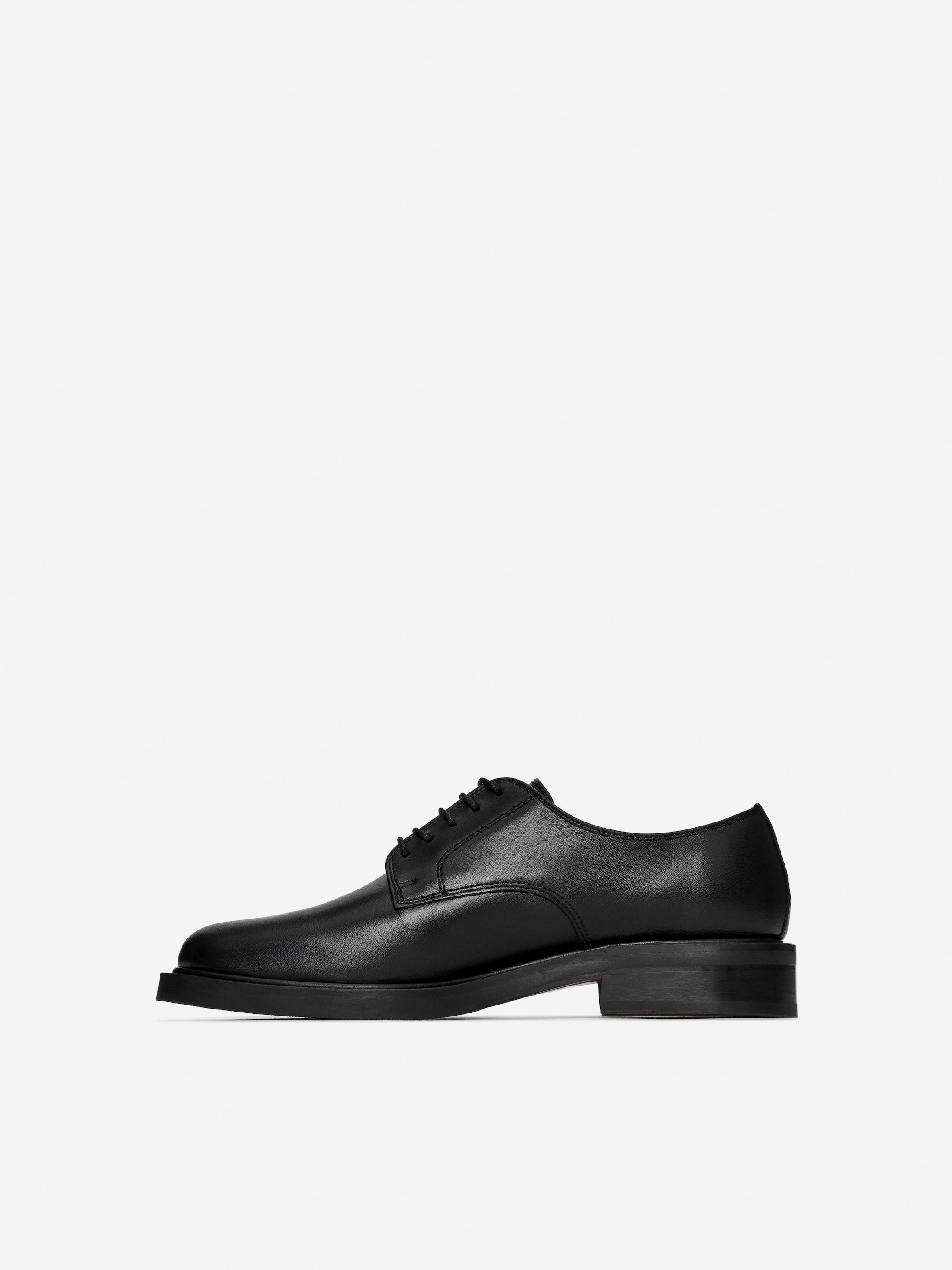 Leather Derby Shoes - Black - Men - StillMedia/DescriptiveStillLife - 12