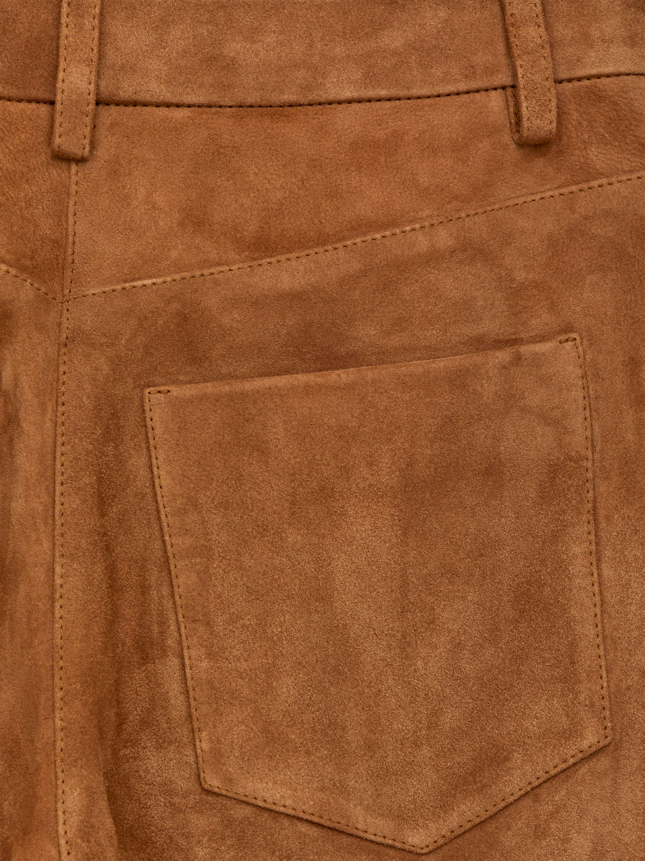Relaxed Suede Trousers - Earthy Brown - Relaxed fit - Women - StillMedia/DescriptiveDetail - 1