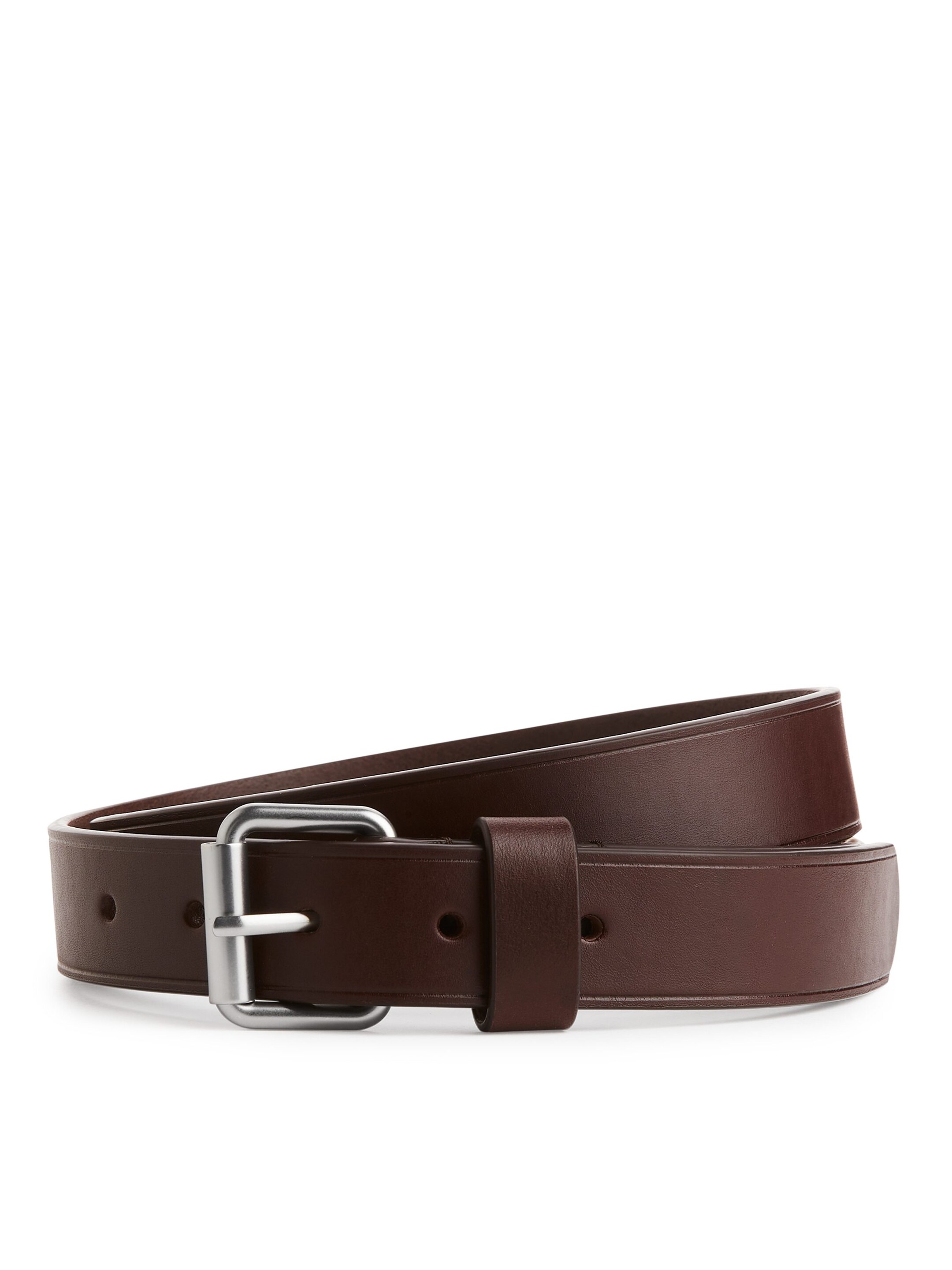 View larger image: Slim Leather Belt - Brown - Men | H&M GB 1